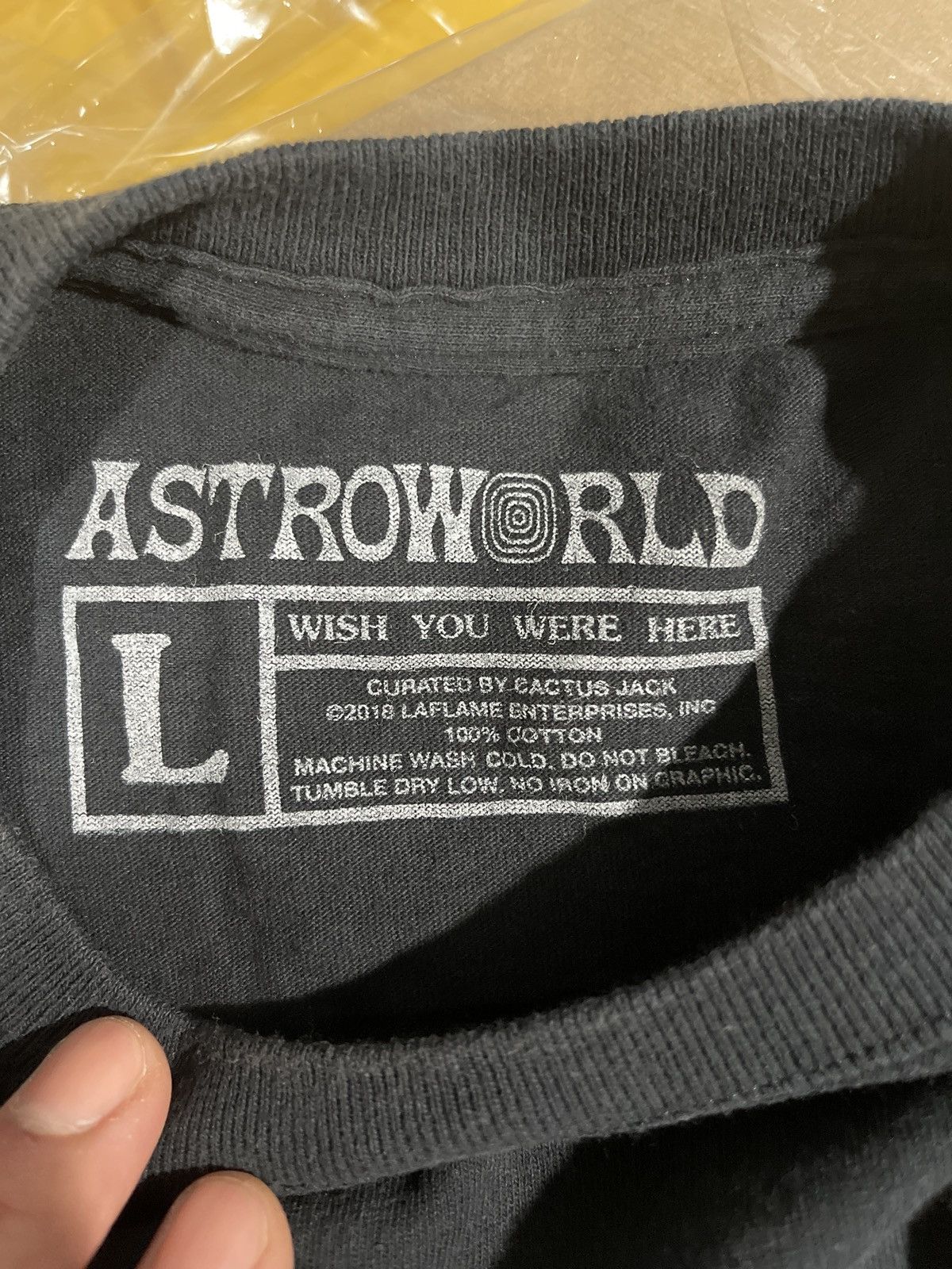 Travis Scott Travis Scott Astroworld Popcorn Tee Long Sleeve Size Large Size US L / EU 52-54 / 3 - 3 Thumbnail