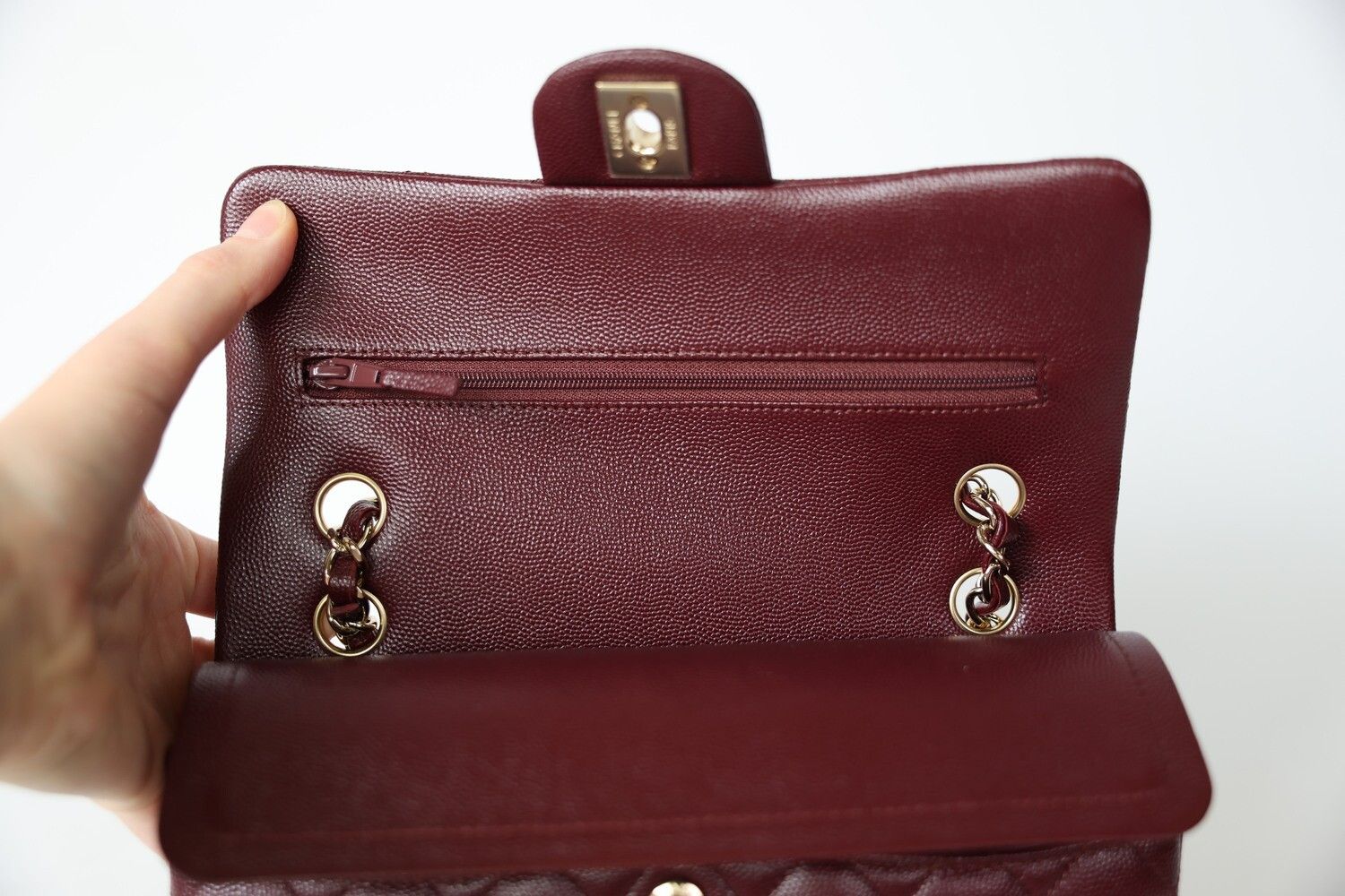Chanel os11x0126 Size: OS / Classic Double Flap Small Bag Burgundy Size ONE SIZE - 7 Thumbnail