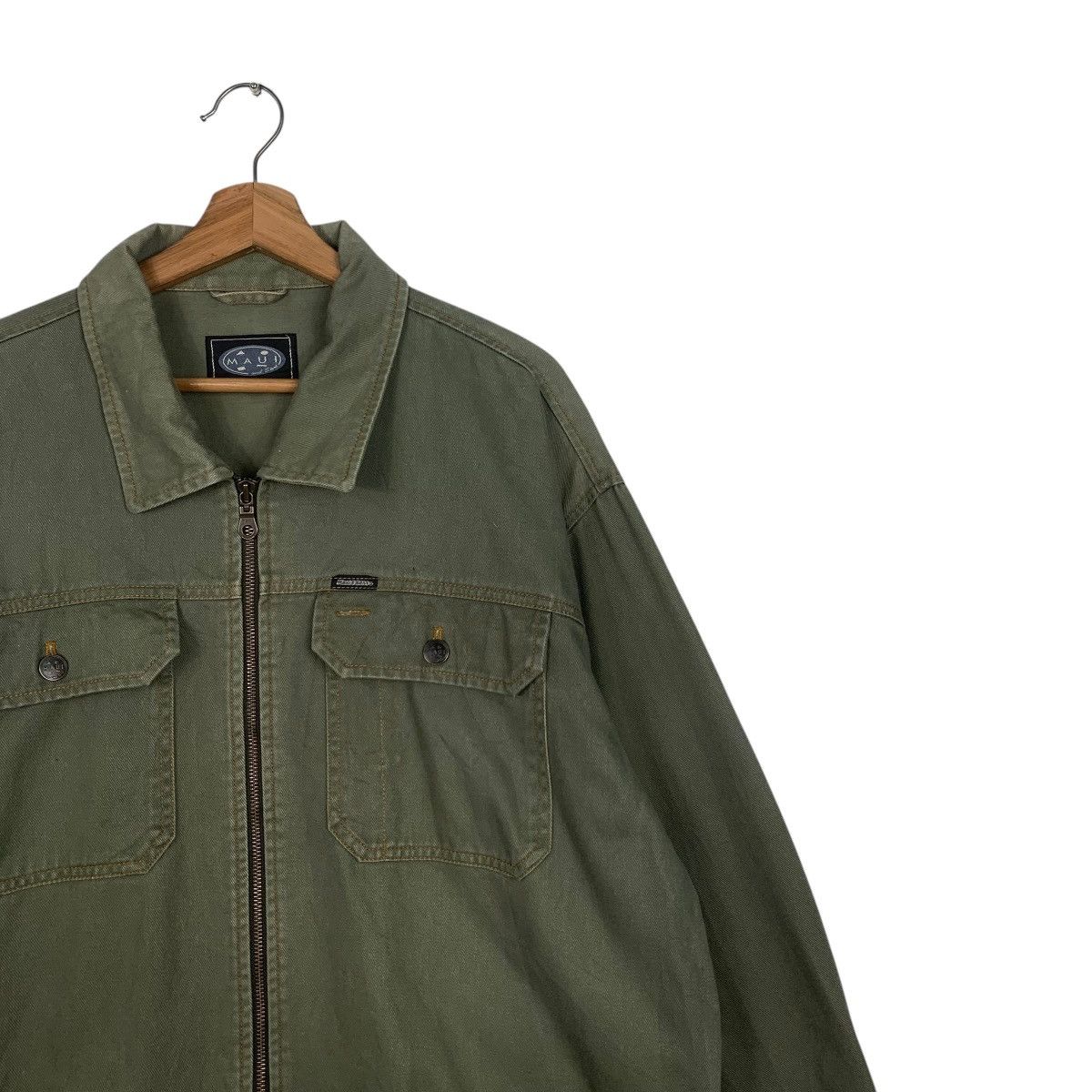 Japanese Brand MAUI And Sons Double Pocket Green Chore Jacket #1804-C16 Size US XL / EU 56 / 4 - 5 Thumbnail