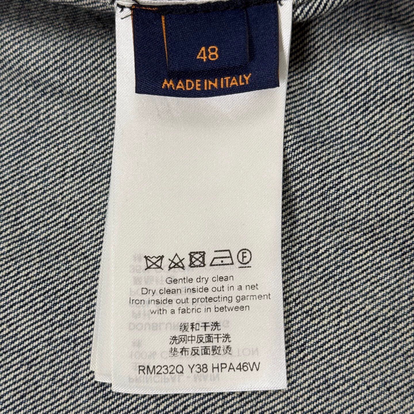 Louis Vuitton LV navy blue all-over print denim jacket Size US M / EU 48-50 / 2 - 7 Thumbnail