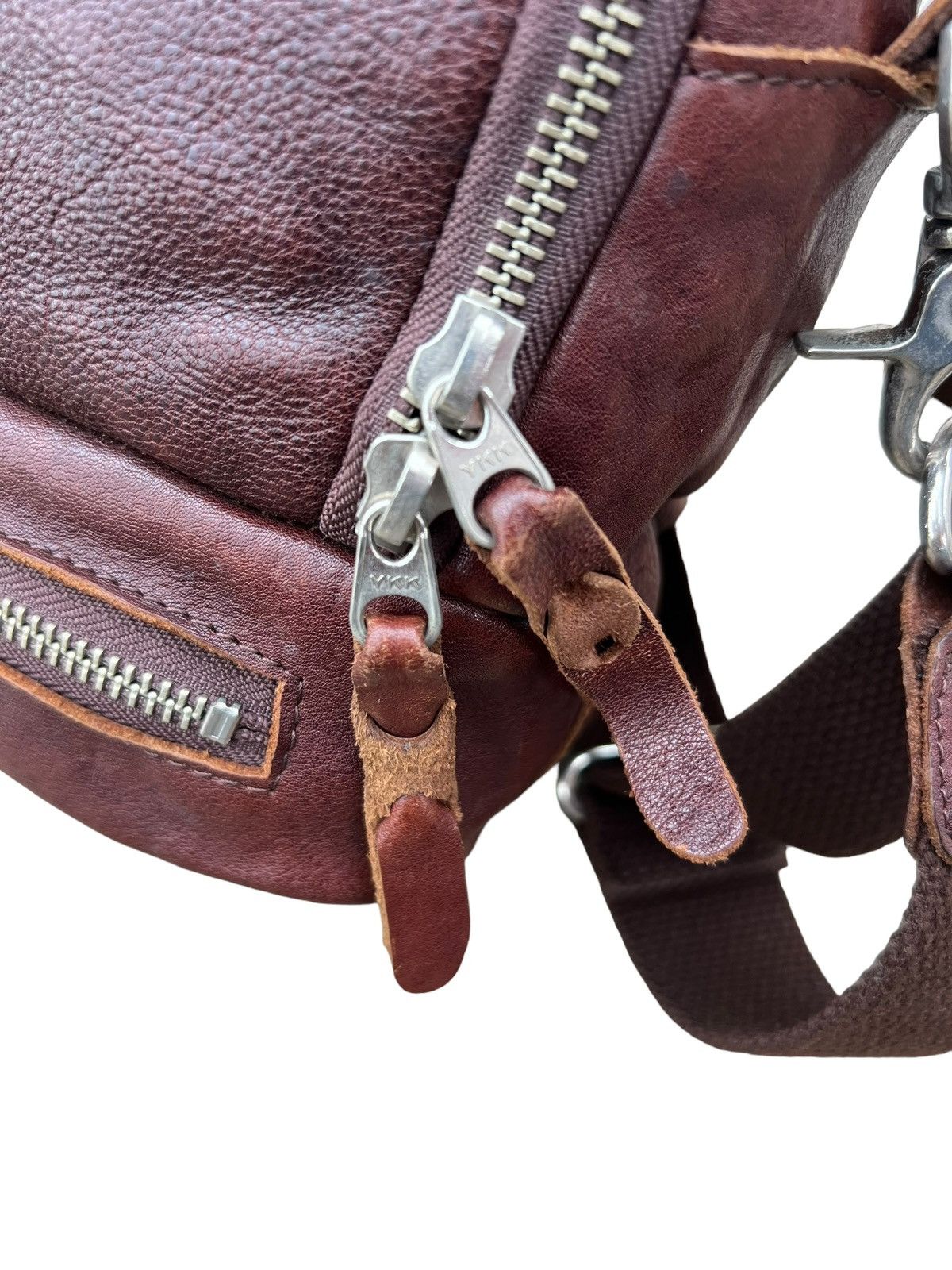 Japanese Brand Vintage Butler Verner Sails Patina Leather Bag 2 Compartment Size ONE SIZE - 21 Thumbnail