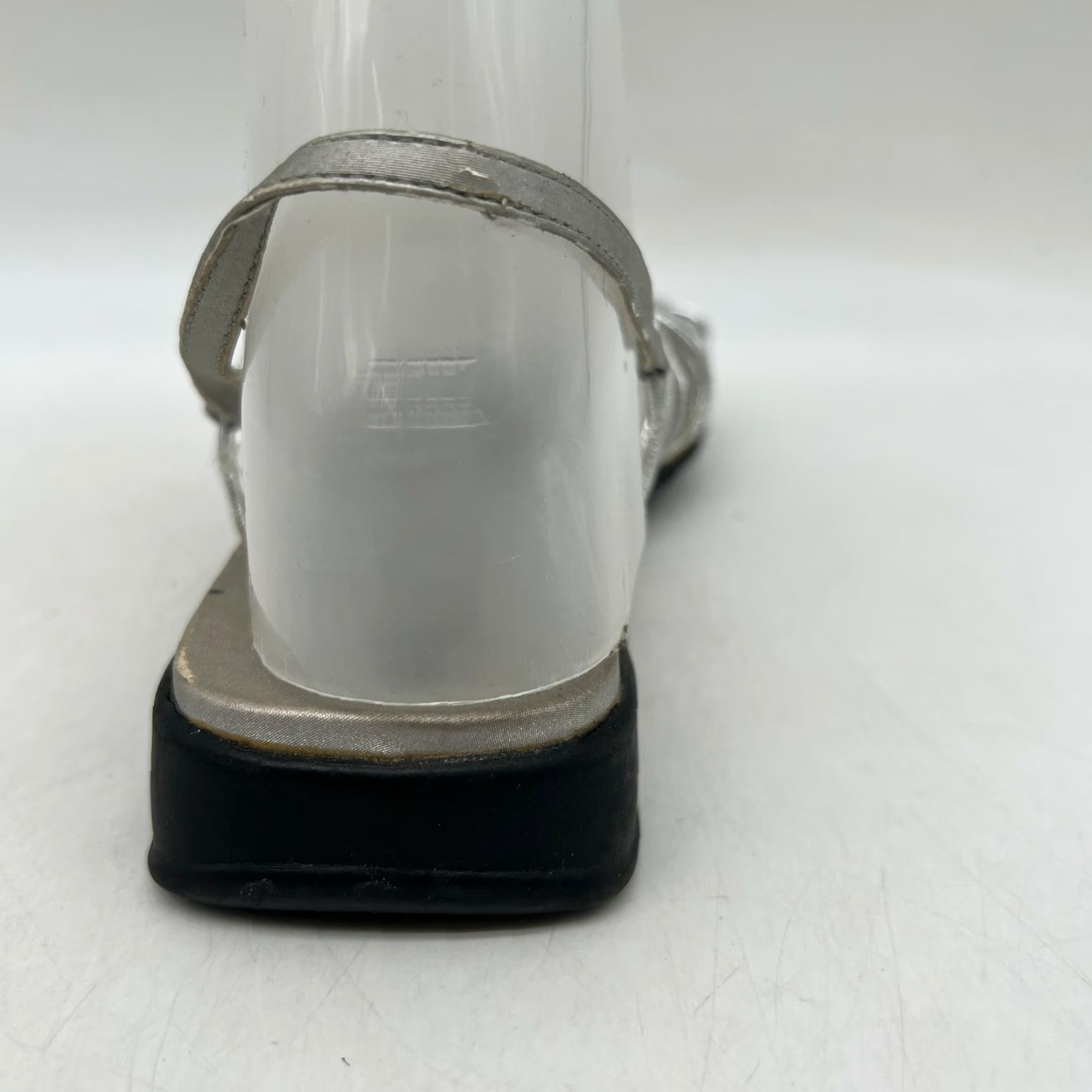 Vintage Fanfares Womens Silver Sparkle Meryl Comfort Slingback Sandals Size 8.5 Size US 8.5 / IT 38.5 - 4 Thumbnail