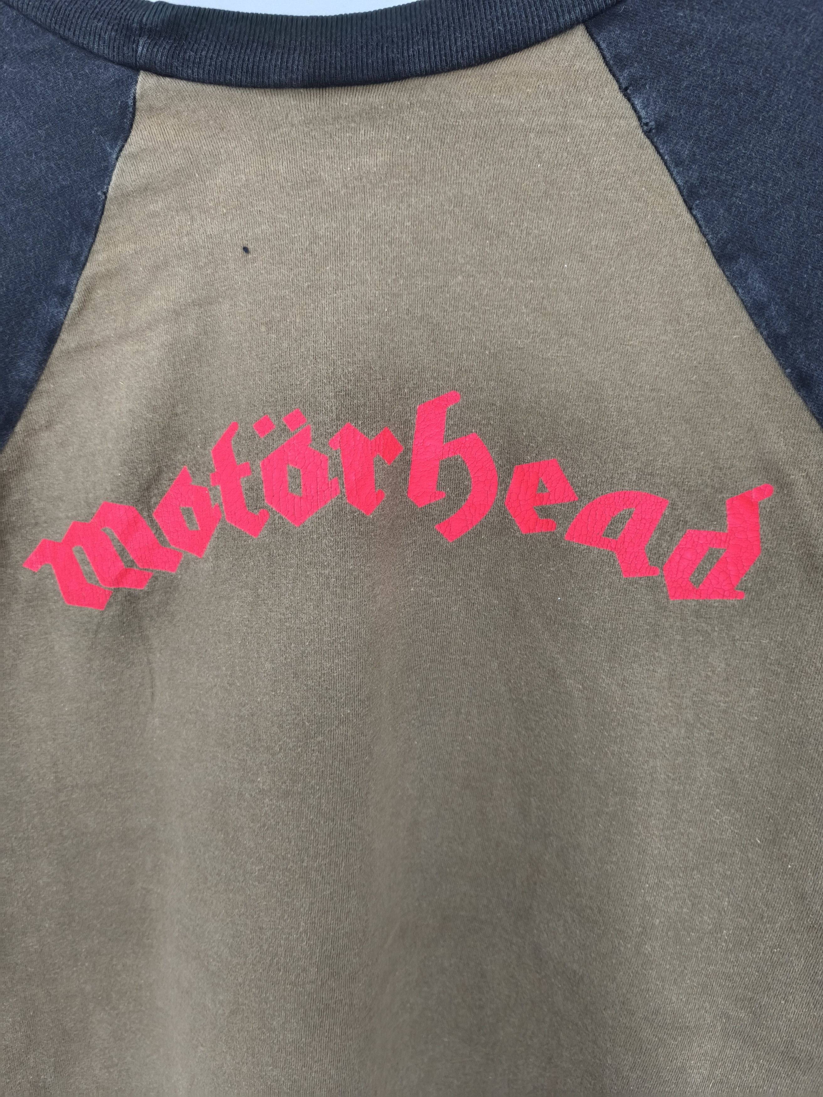 Band Tees × Vintage Vintage Bootleg Motorhead 'Inferno' Band 3Quarter Tee Size US M / EU 48-50 / 2 - 5 Thumbnail
