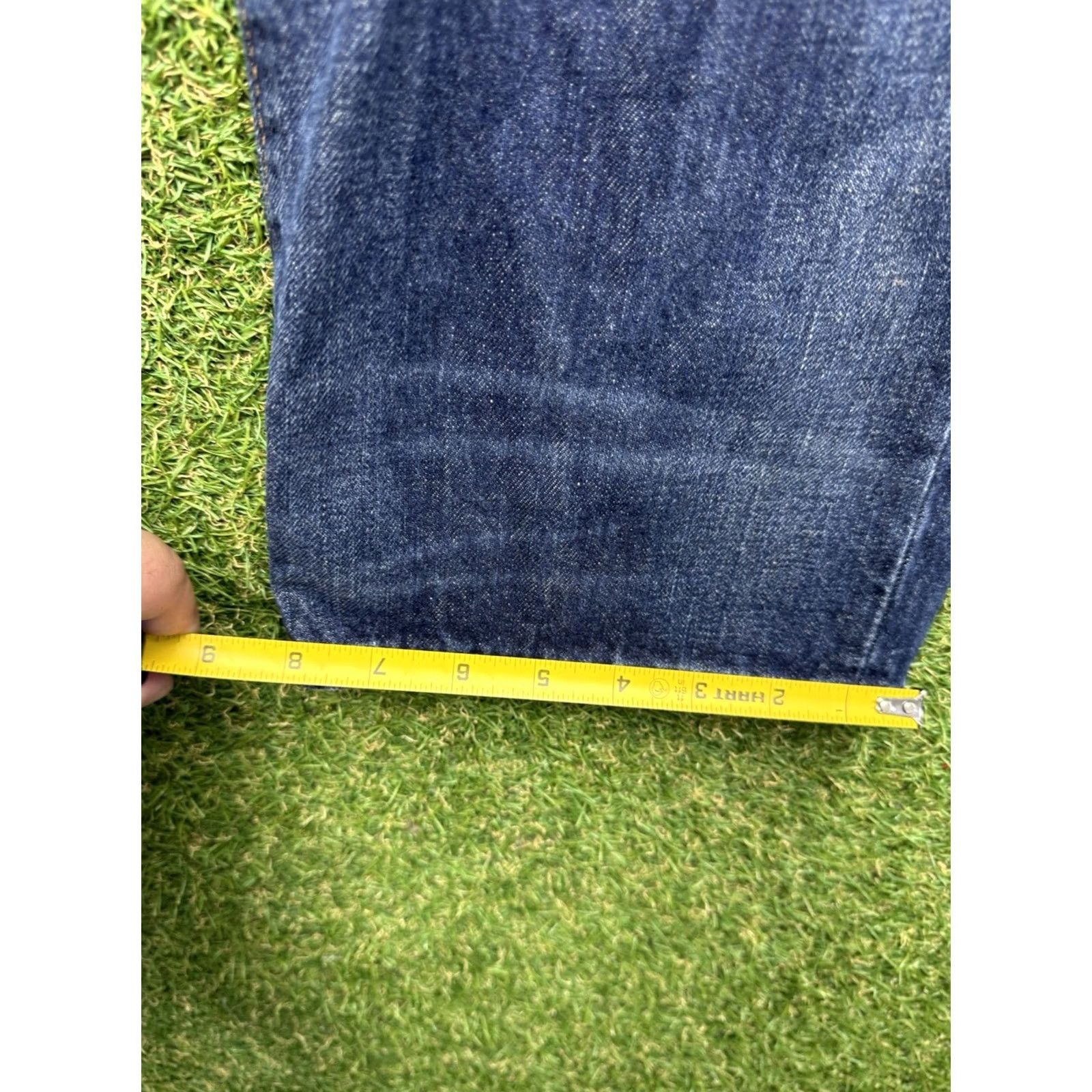 Polo Ralph Lauren Polo Ralph Lauren Hampton Jeans Mens 36x32 Straight Distressed Dark Wash Denim Blue 90s Preppy Baggy Relaxed 5-Pocket Mens City: Mexico Size US M / EU 48-50 / 2 - 4 Thumbnail