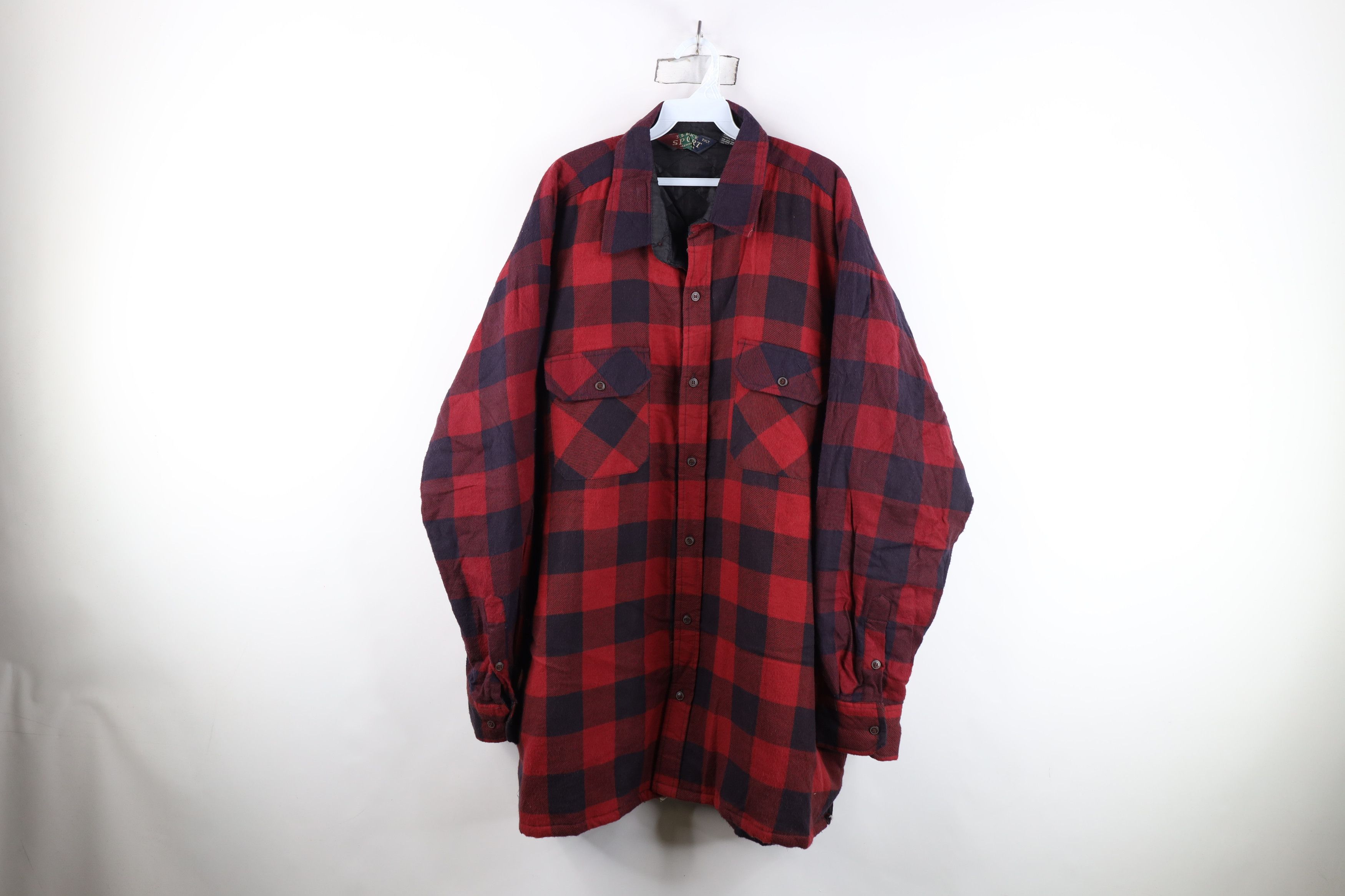 Vintage Vintage 90s Y2K Streetwear Flannel Button Shirt Jacket Jac Size US XXL / EU 58 / 5 - 1 Thumbnail