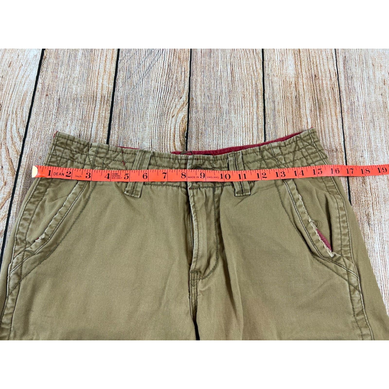 Quiksilver Quiksilver Mens Shorts Flat Front Pockets Chino Brown 28 Casual Cotton Beach Outdoor Size US 28 / EU 44 - 6 Thumbnail