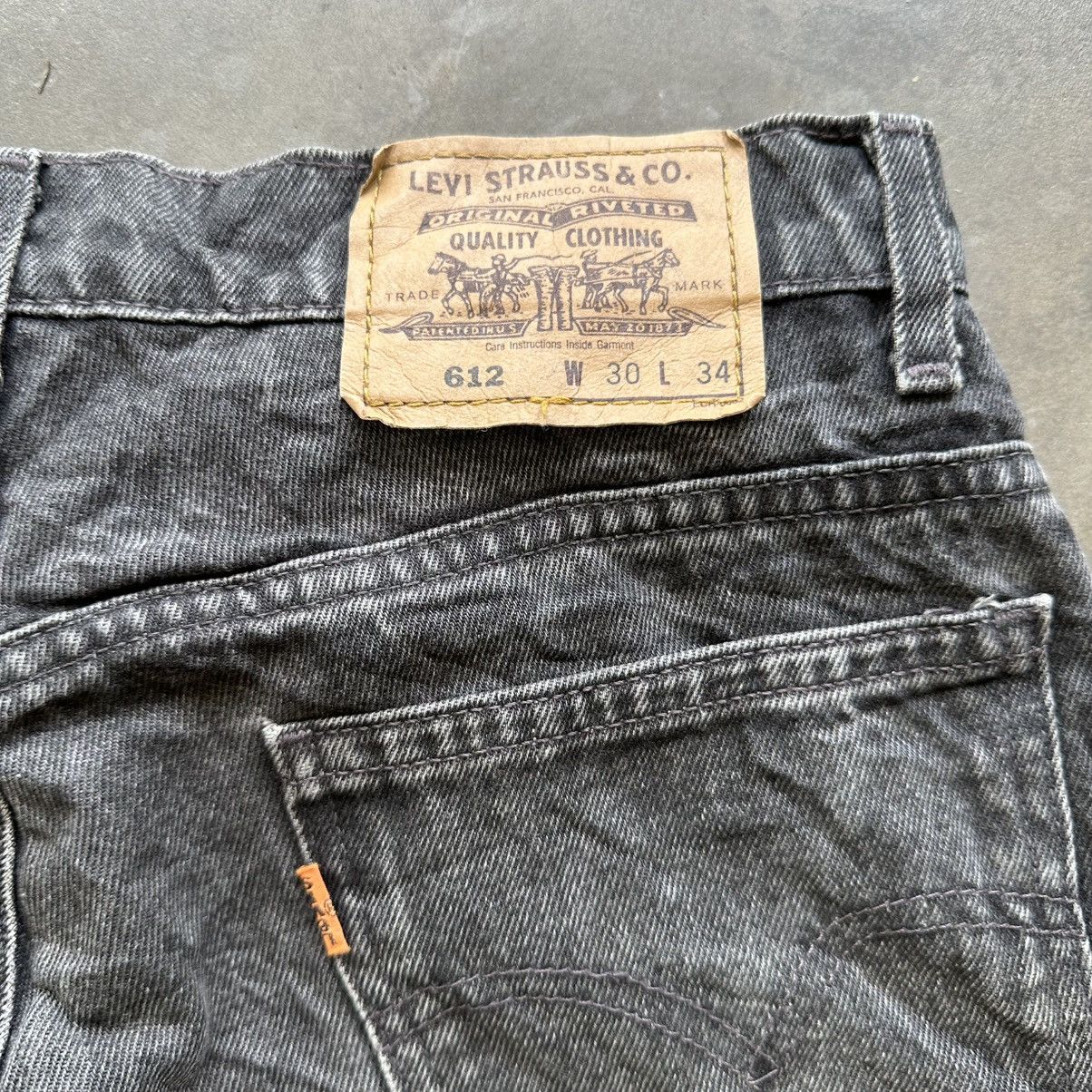Japanese Brand Vintage Levis’s 612 Faded Black Denim Jean Pant W30 Size US 30 / EU 46 - 12 Thumbnail