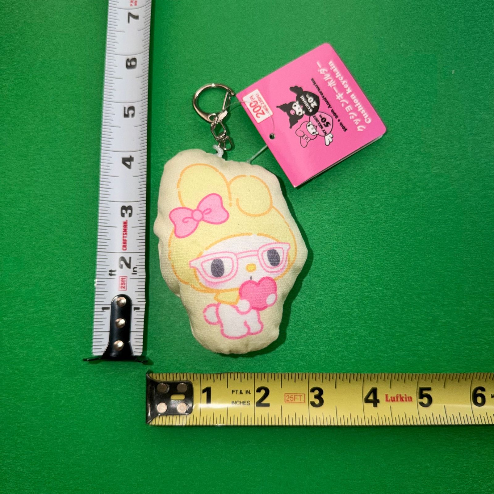 Japanese Brand Kuromi My Melody Sanrio Set Plush Keychain Stickers Blind Size ONE SIZE - 6 Thumbnail
