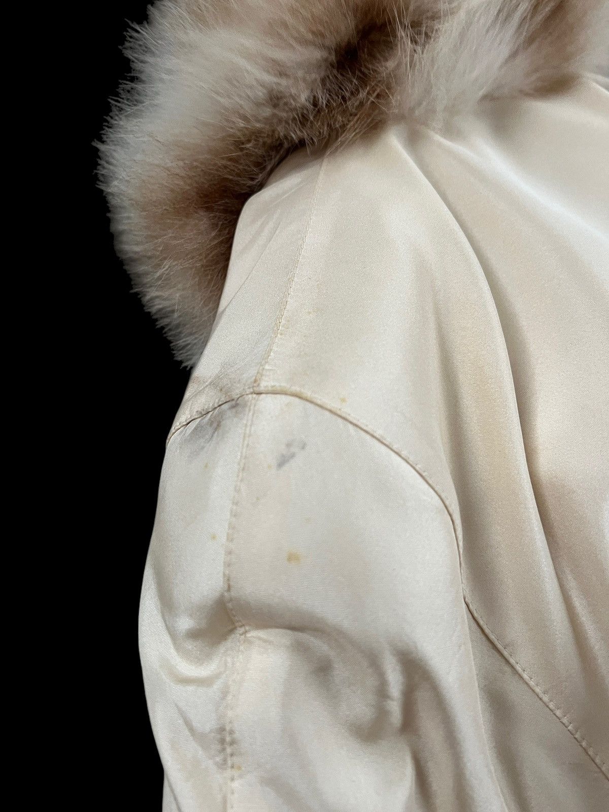 Balmain Vintage 90s Balmain Reversible Fur Silk Coat Size M / US 6-8 / IT 42-44 - 8 Thumbnail