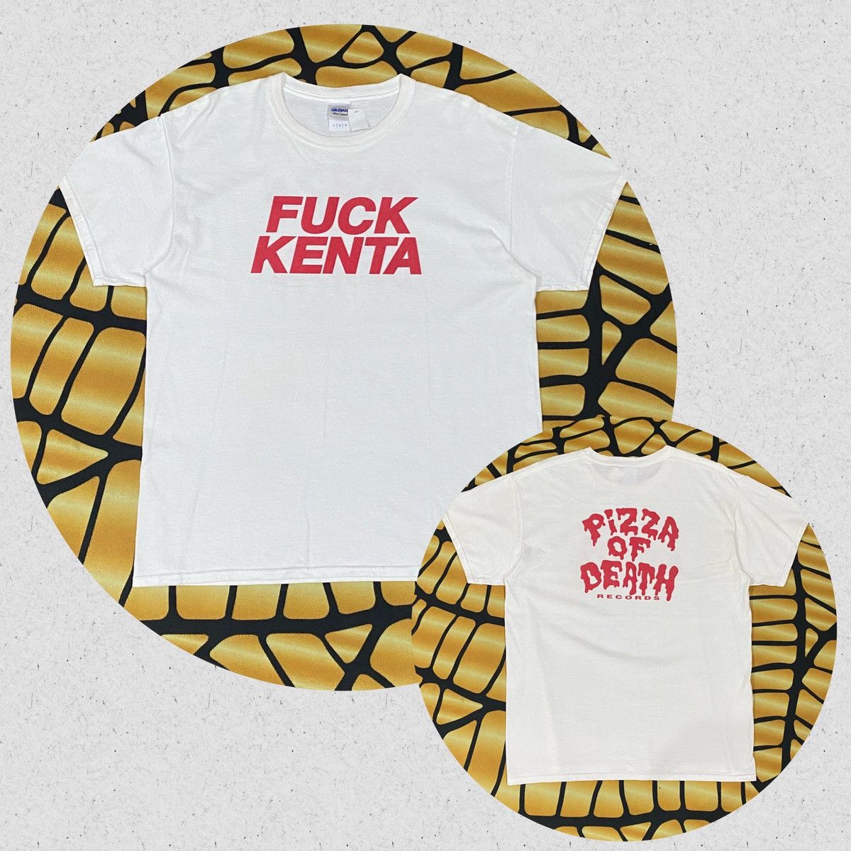 RARE VINTAGE Y2K FUCK KENTA PIZZA OF DEATH RECORD TEE