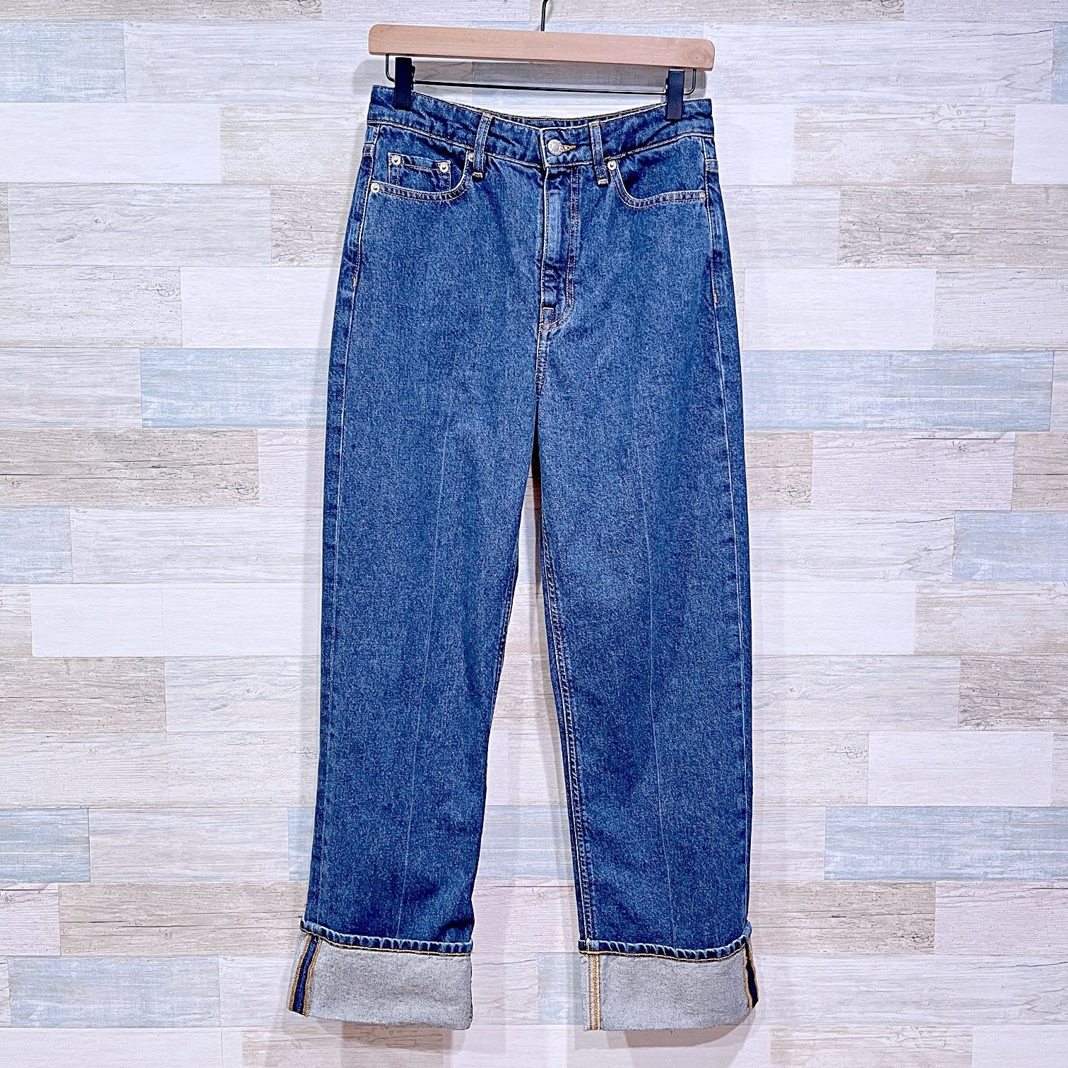 Club Monaco Club Monaco Cuffed Ankle High Rise Jeans Blue Womens 26 Size 26" / US 2 / IT 38 - 1 Thumbnail