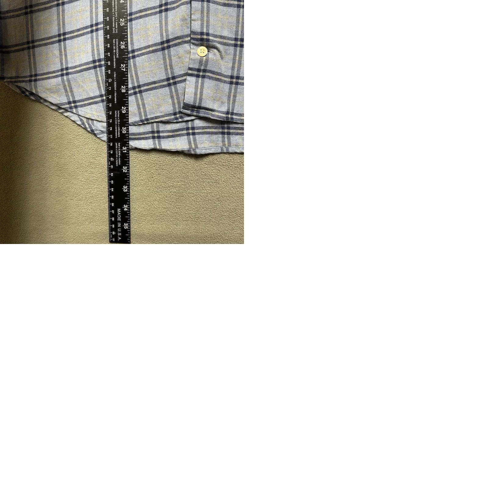 Peter Millar VINTAGE Peter Millar Gus Flannel Sport Shirt Mens M Blue Plaid Long Sleeve Button Down Size US M / EU 48-50 / 2 - 9 Thumbnail