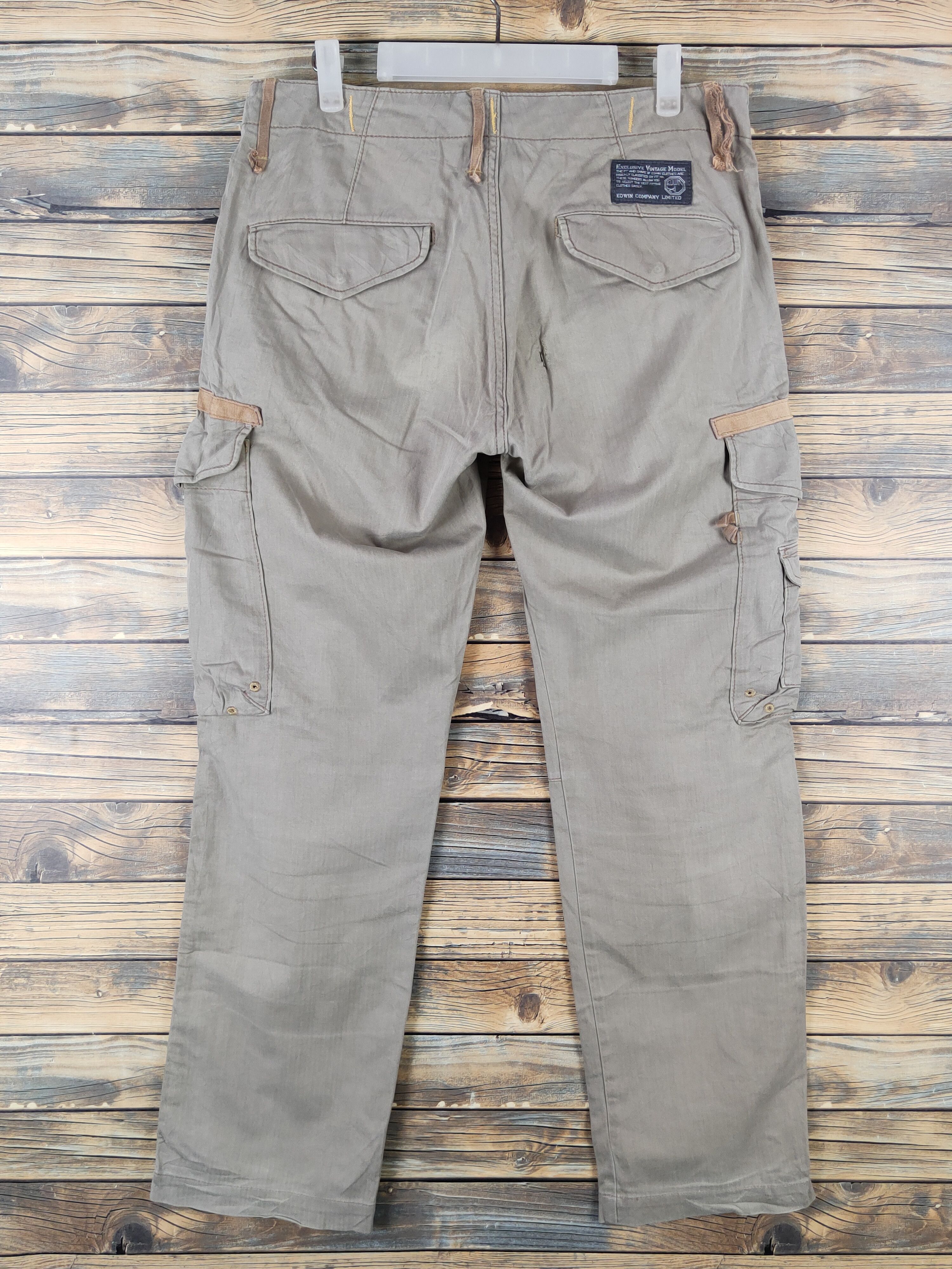 Edwin Edwin Beige Multipocket Tactical Cargo Pants #W1317 Size US 31 - 8 Thumbnail
