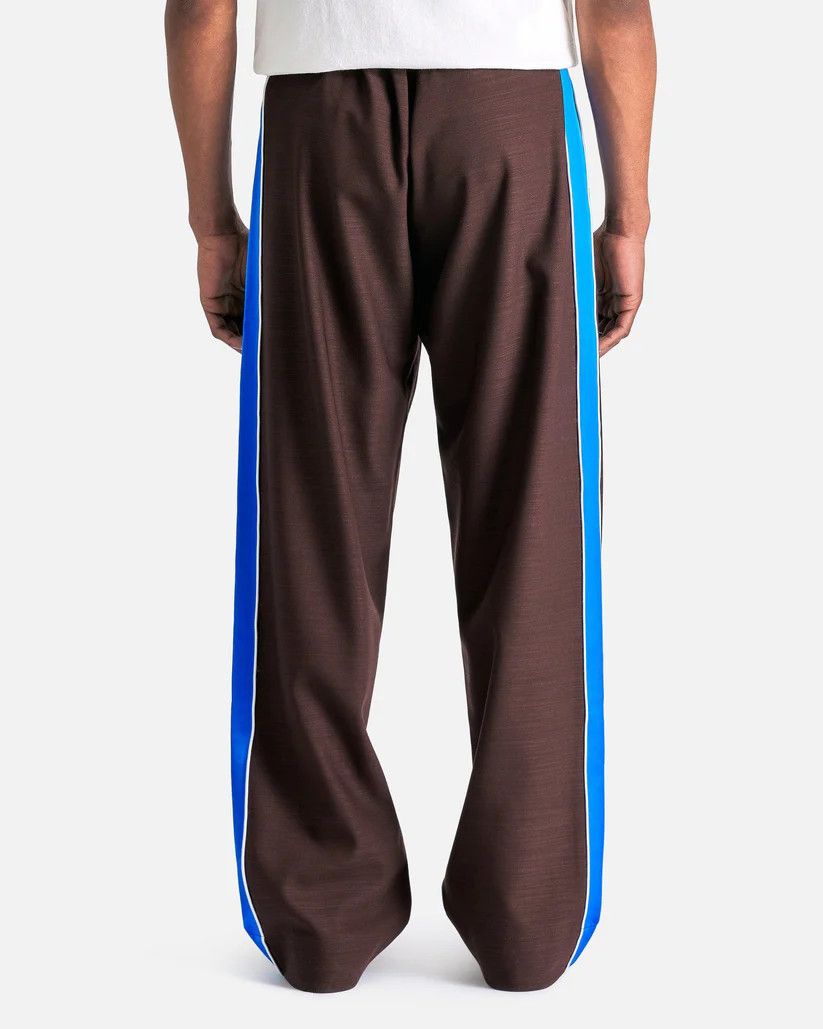 Wales Bonner o1s1v1r1oon0925 Courage Trousers in Dark Brown/Blue Size US 32 / EU 48 - 3 Thumbnail