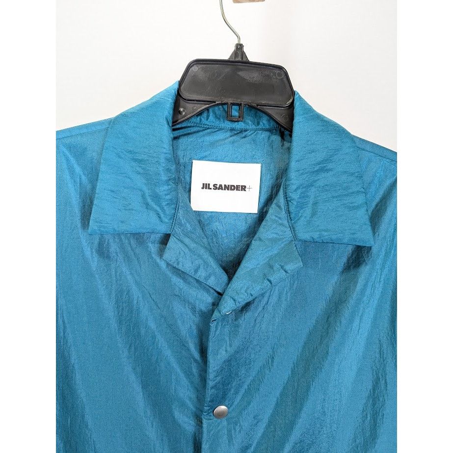 Jil Sander o1rshd1 CC20 Short Sleeve Shirt in Blue Size US M / EU 48-50 / 2 - 3 Thumbnail