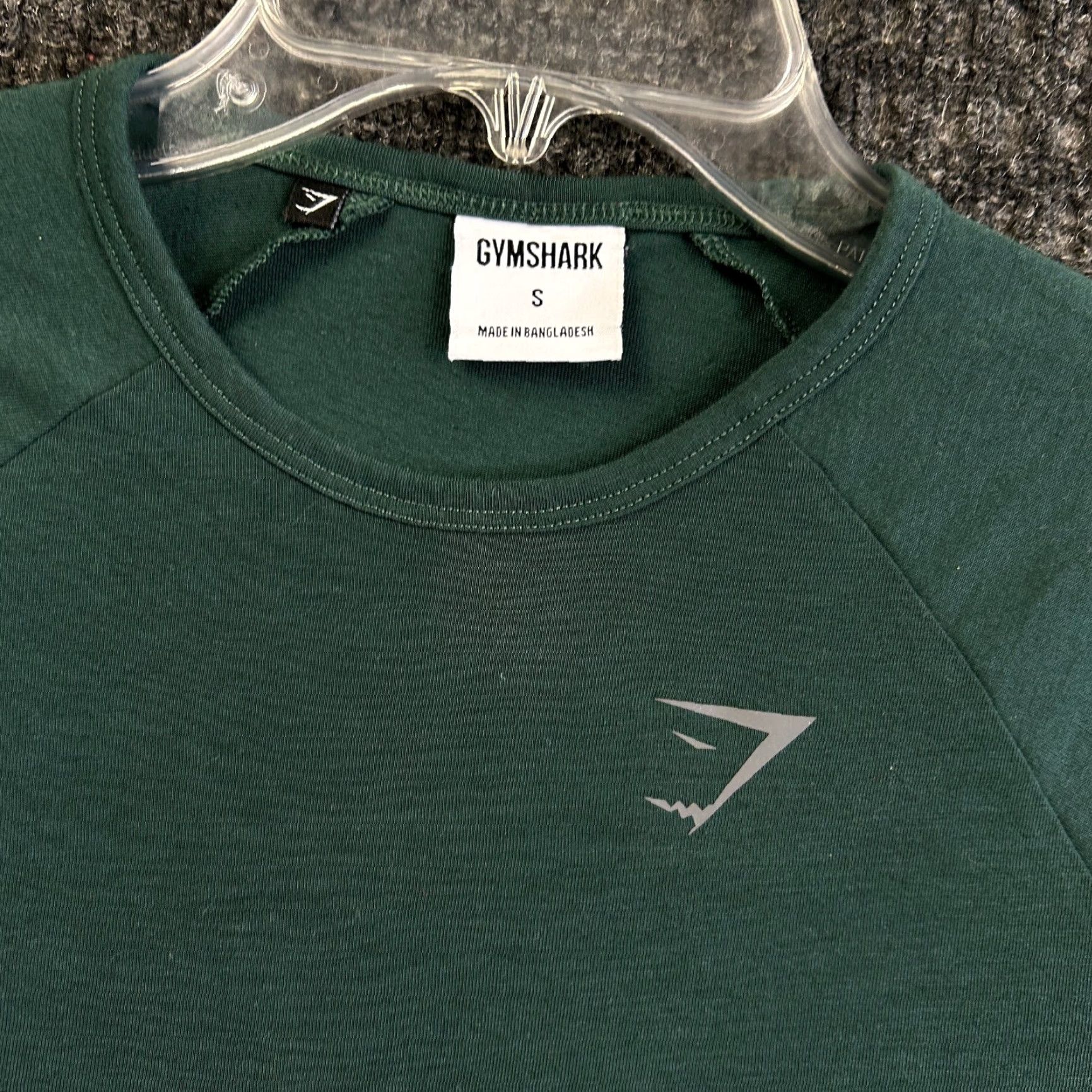 Gymshark GymShark Shirt Women S Green Raglan Cropped Short Sleeve Top Crew Neck T-Shirt Athletic Activewear 90s? Size S / US 4 / IT 40 - 2 Thumbnail