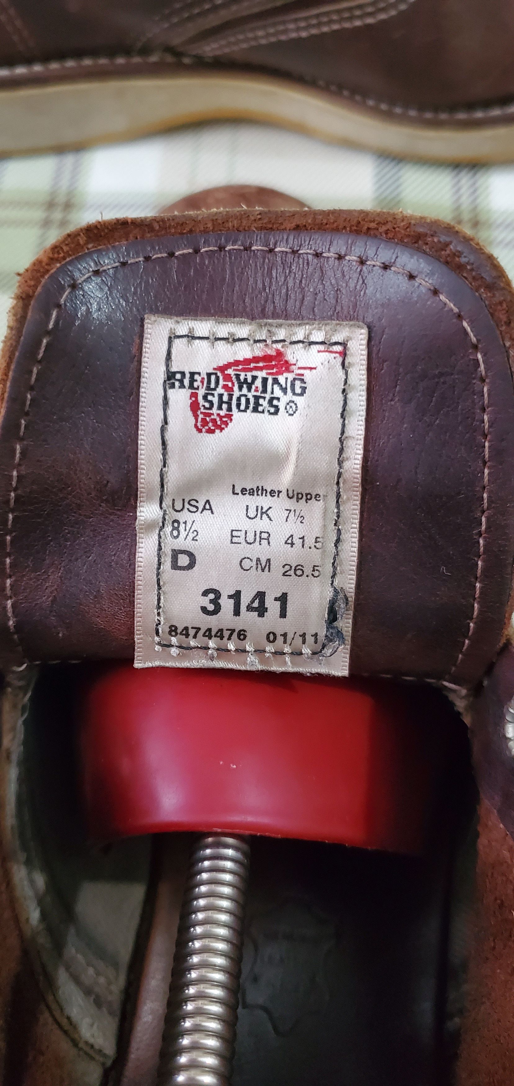 Red Wing RED WING Brown Leather Lace Up Boots Size US 8.5 / EU 41-42 - 7 Thumbnail