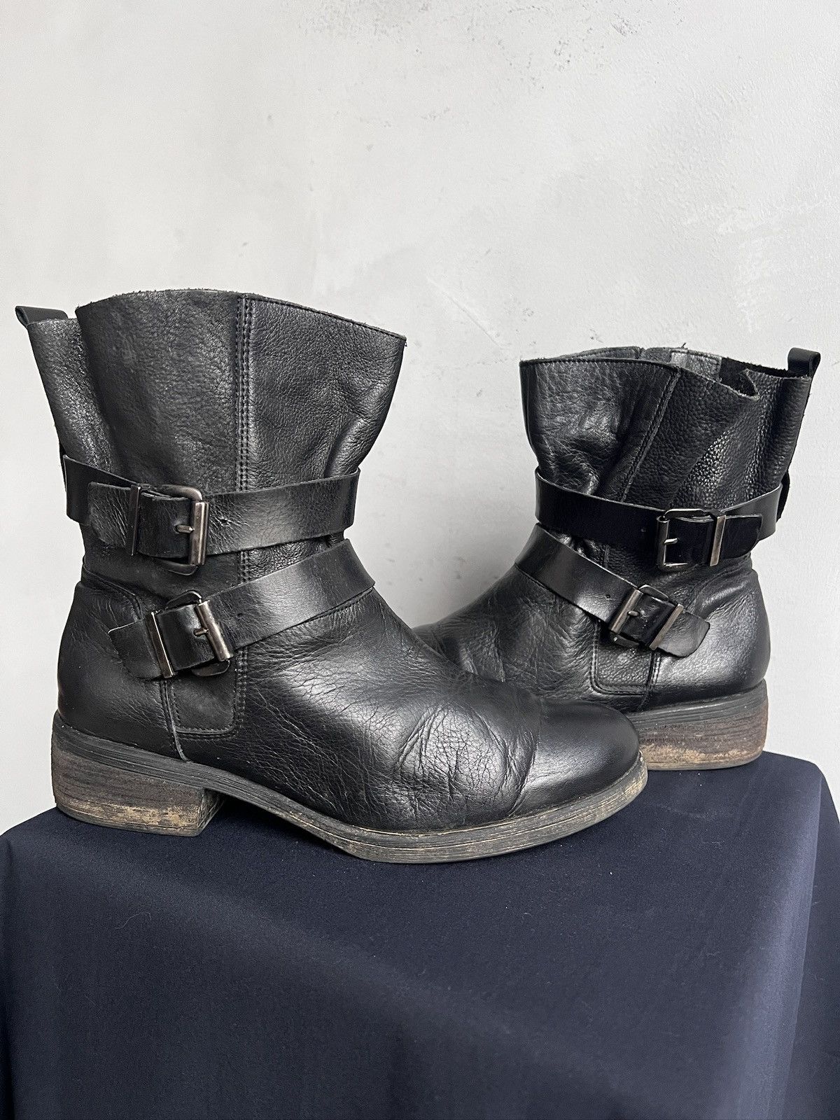 Hedi Slimane Avant garde black opium hedi slimane style moto boots y2k Size US 7.5 / EU 40-41 - 8 Thumbnail