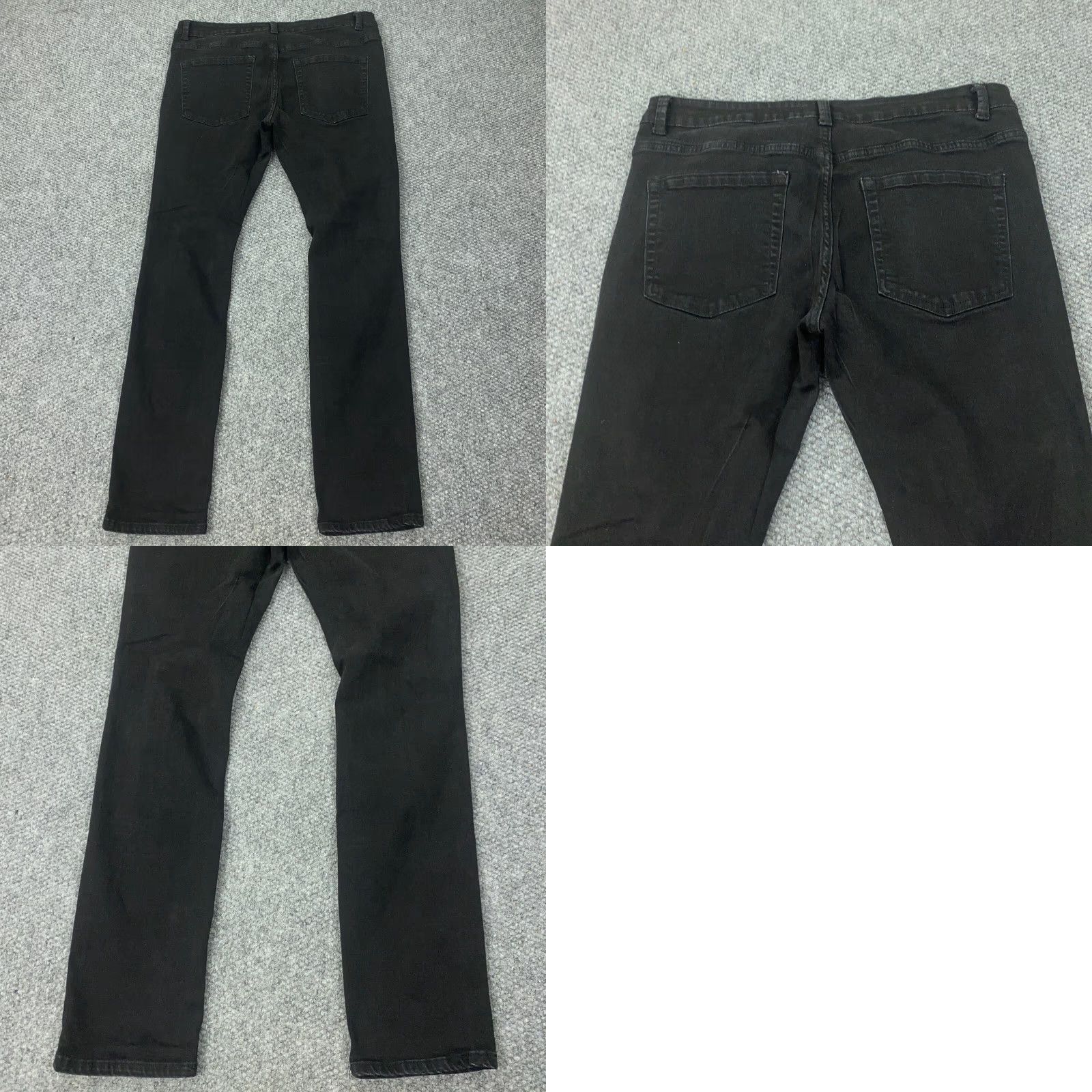 Vintage Heritage By America Roku Studio Drippy Jeans Mens 36 Black Distressed Skinny Jeans 5-Pocket Denim Cotton Regular 32L Mens Size US 36 / EU 52 - 9 Thumbnail