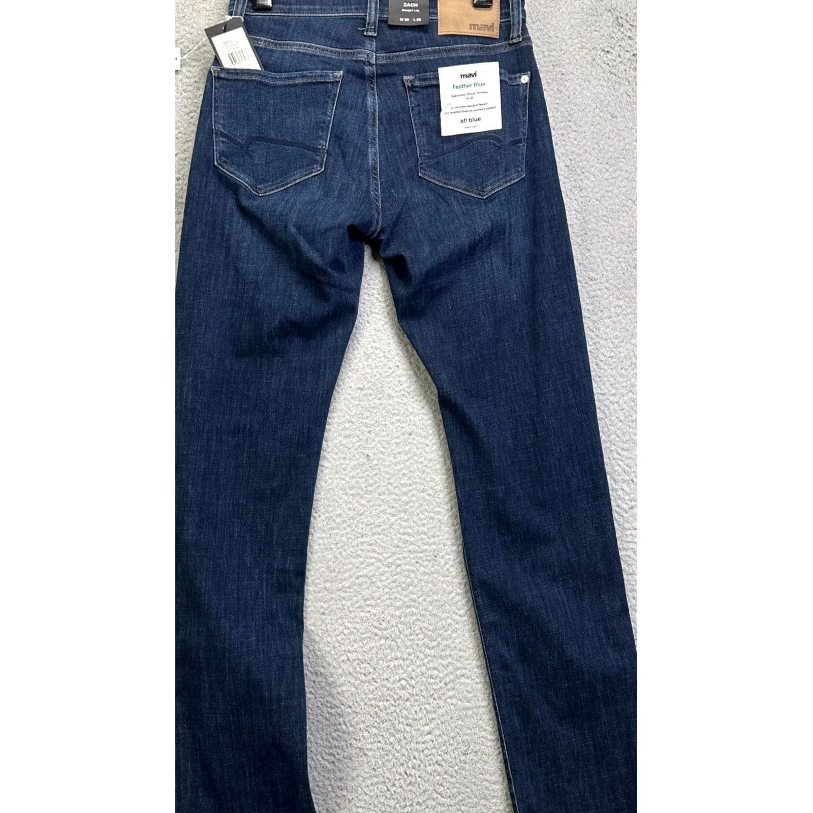 Mavi Mavi Zack Jeans Mens 28X32 Blue Straight Leg Denim NEW Size US 28 / EU 44 - 4 Thumbnail