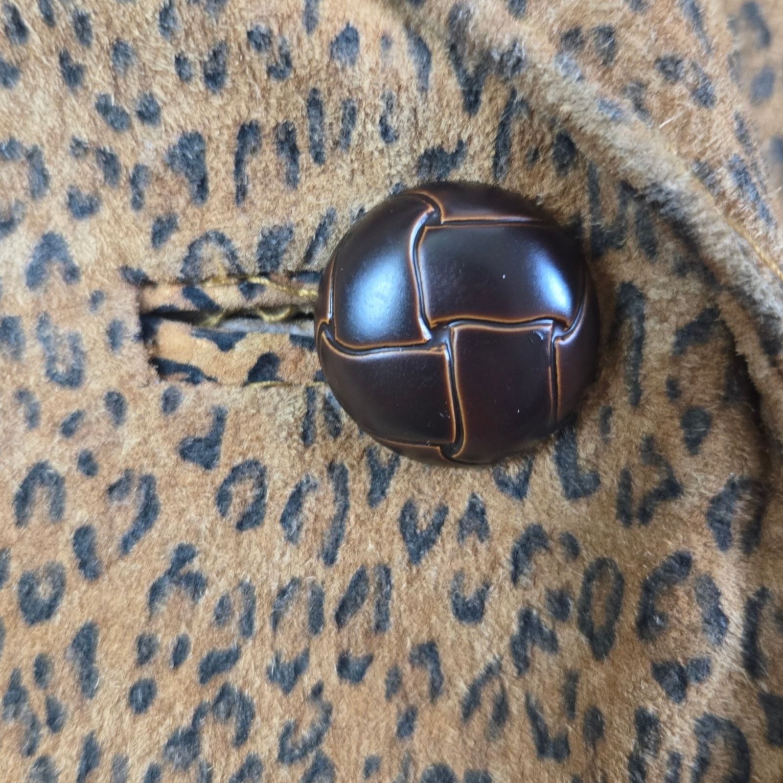 Vintage Vintage Animal Print Maximal Leather Jacket Size Small Size S / US 4 / IT 40 - 3 Thumbnail