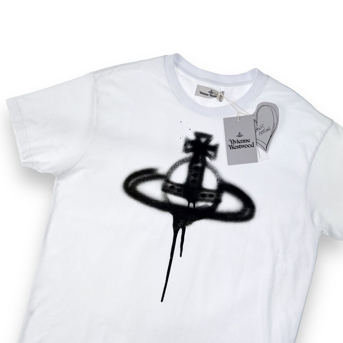 Vivienne Westwood Vivienne Westwood Spray Orb White T Shirt Size US XXS / EU 40 - 1 Thumbnail