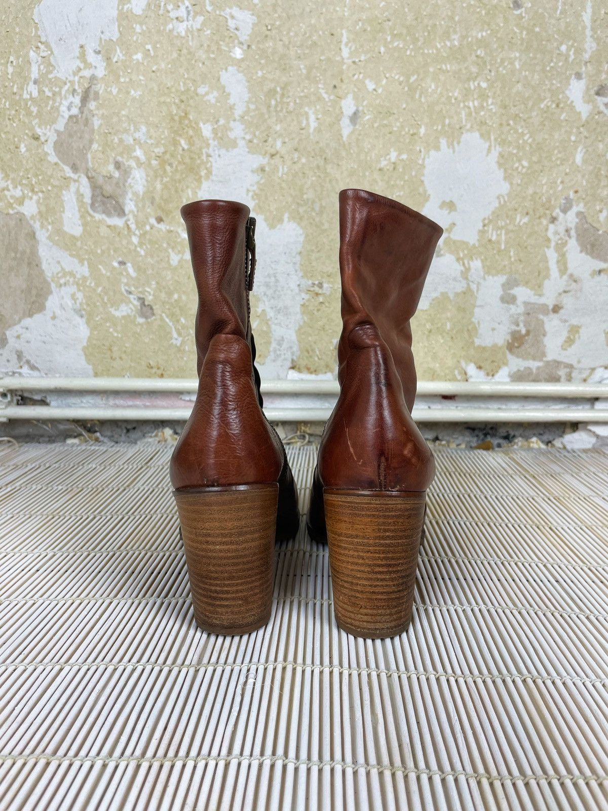 Other Brown Real Leather Ankle Boots Size US 9 / IT 39 - 4 Thumbnail
