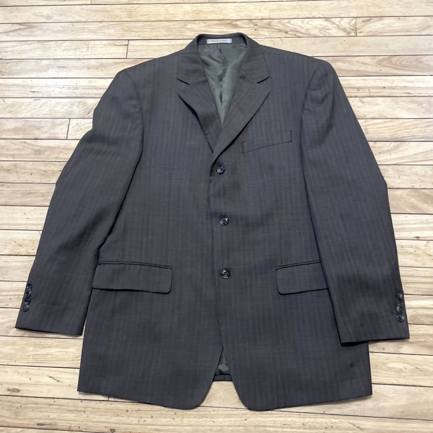 Valentino Franco Valentino vtg Brown Sport Coat Men 42 R Wool Stripe Retro 1970s EUC - Valentino Sport coat, Men, 42, Brown, Wool Stripe, 1970s, EUC Size US XS / EU 42 / 0 - 3 Thumbnail