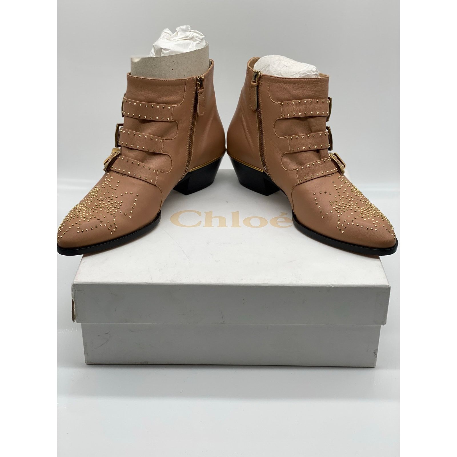 Chloe Chloé Sussana Short Boots in Reef Shell sz. 38 EU Size US 8 / IT 38 - 2 Thumbnail