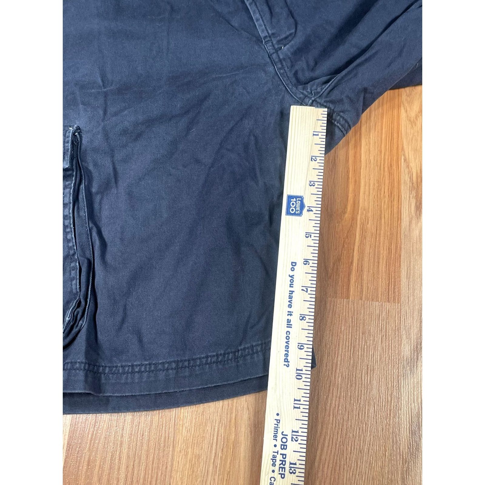 Club Room Club Room Shorts Mens 38 Navy Blue Cargo Pockets Cotton Utility Khaki Canvas 10in Inseam Button Belt Loops Distressed? No. Size US 38 / EU 54 - 4 Thumbnail