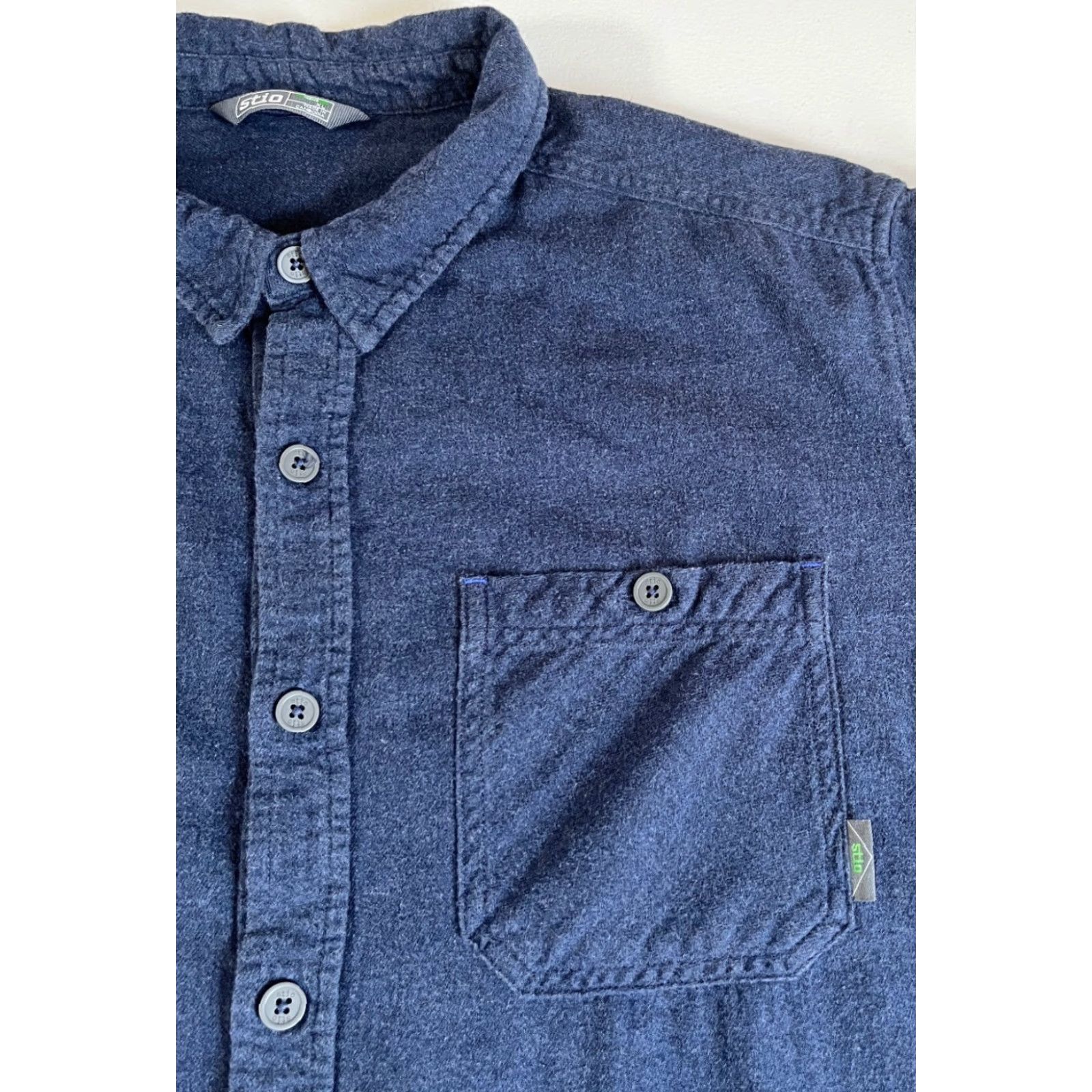Vintage Stio Miter Lightweight Flannel Shirt XL Cotton Blue Men’s Shirt Size US XL / EU 56 / 4 - 5 Thumbnail