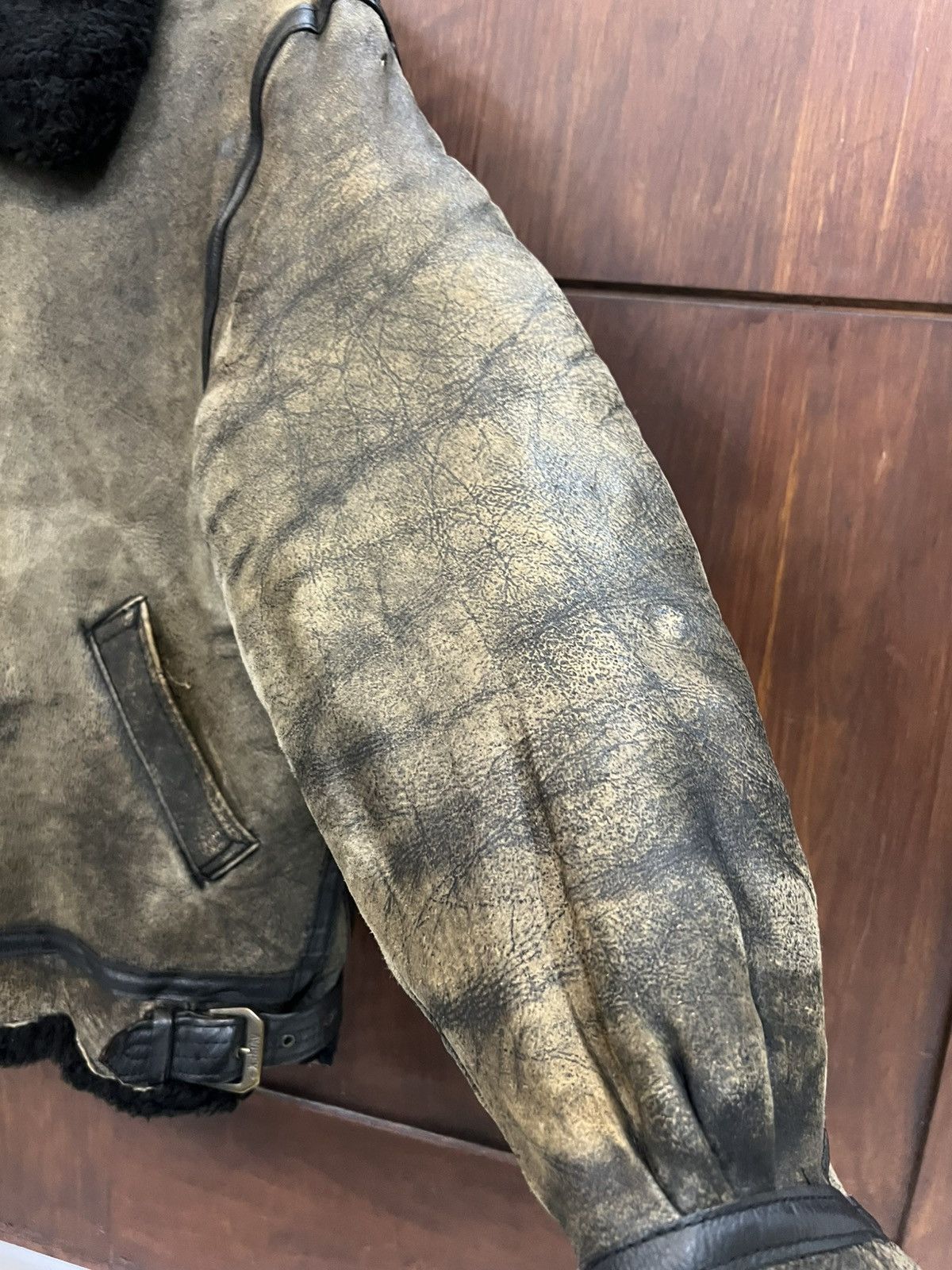 Vintage Avirex B3 Sheep Skin US Army Force Jacket
