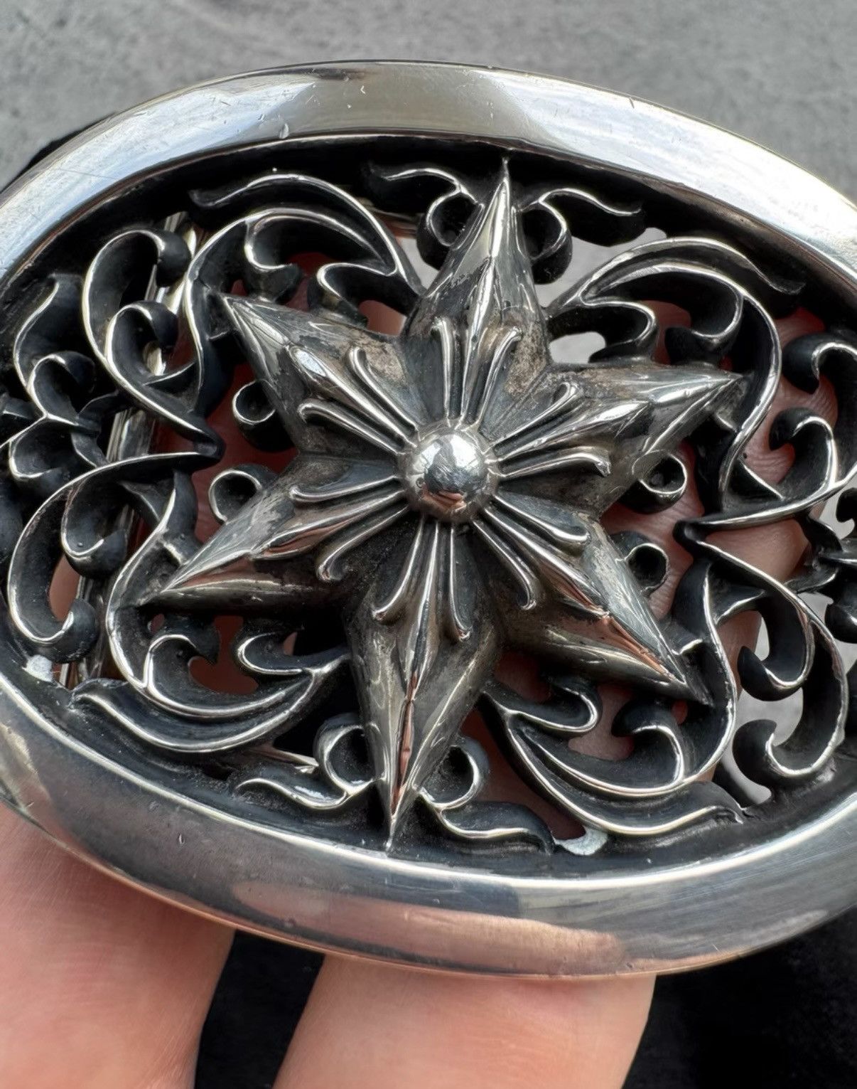 Chrome Hearts Chrome Hearts Hexagram Oval Belt Buckle Size ONE SIZE - 5 Thumbnail