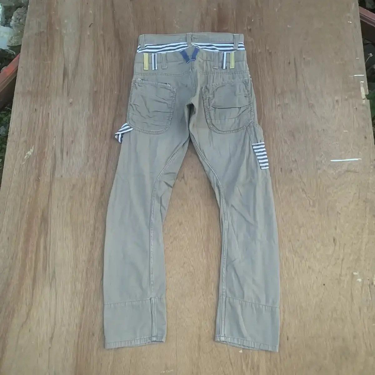 Infinite Archives VINTAGE DOUBLE WAIST TROUSERS NEUTRALINFINITY CARPENTER PANT Size US 29 - 9 Thumbnail