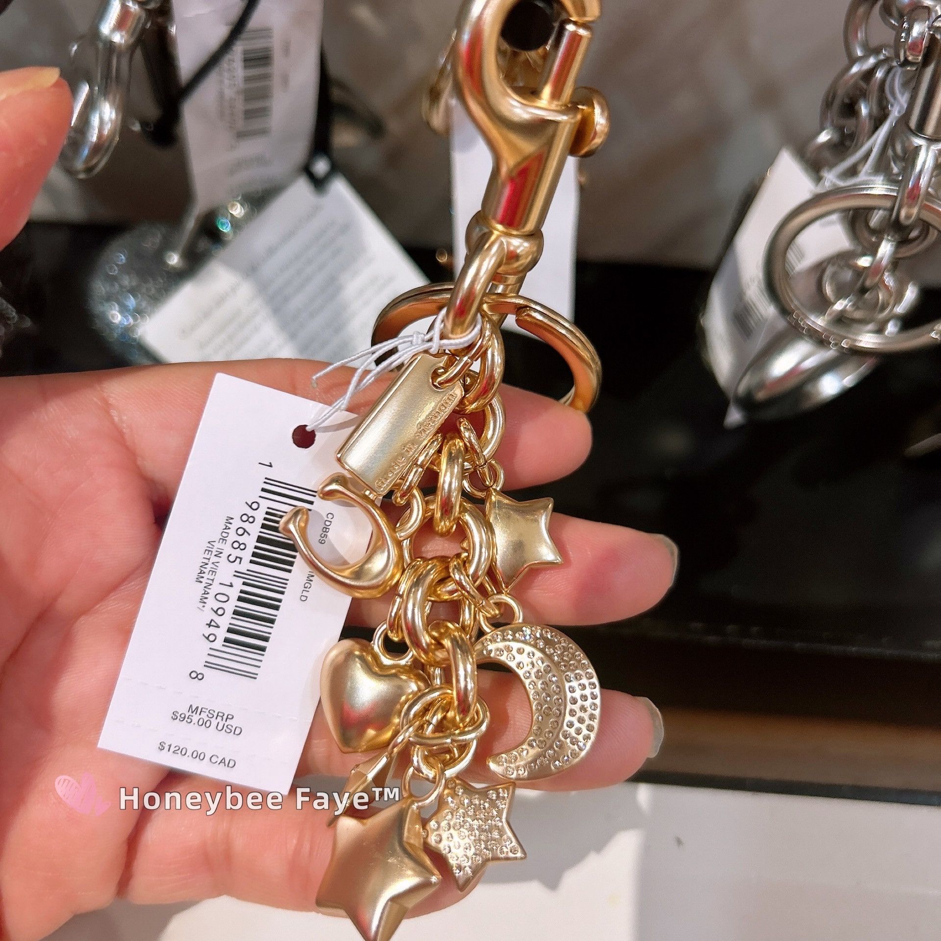Coach NWT Coach Star Cluster Bag Charm CDB59 Size ONE SIZE - 4 Thumbnail