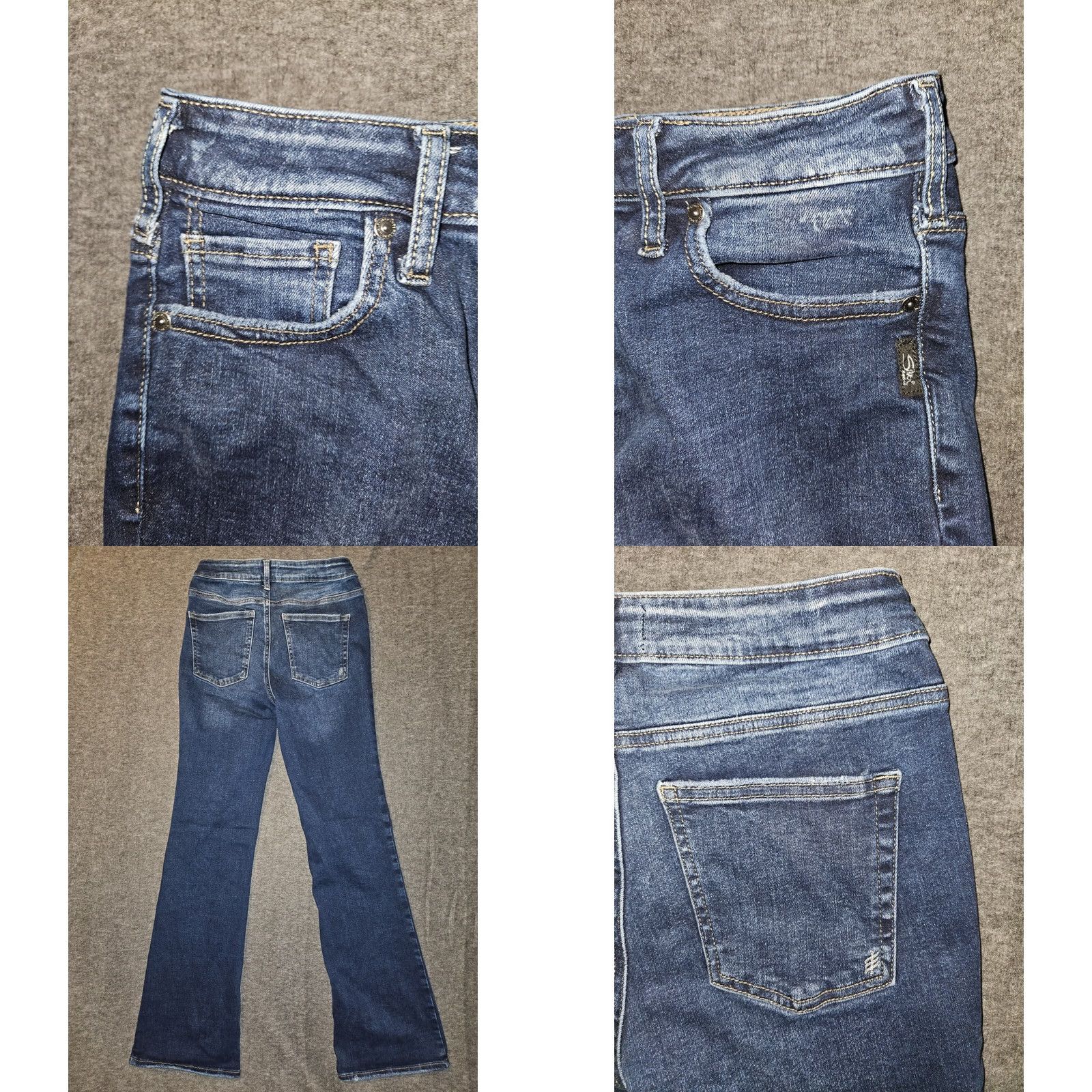 Silver Jeans Co. Silver Jeans Co Women's Bootcut Jeans 27 Regular Inseam 31 Blue Denim Stretch Infinite Fit Size 27" / US 4 / IT 40 - 8 Thumbnail
