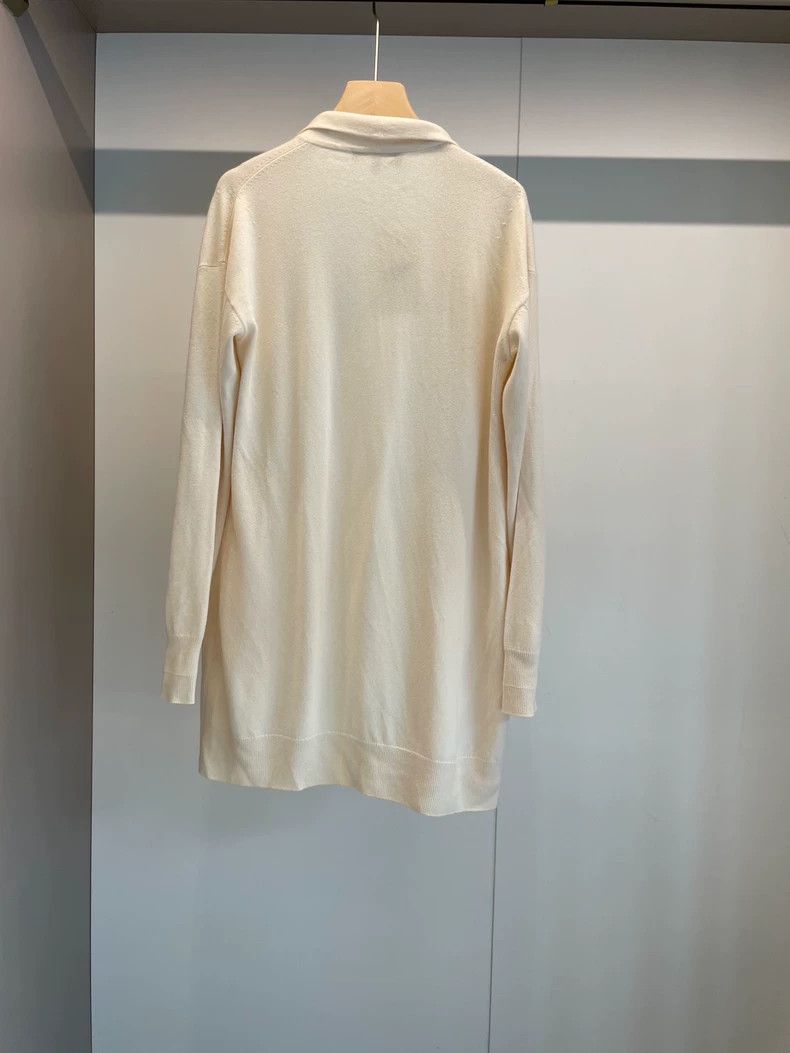 Loro Piana LORO PIANA White cashmere cardigan Size M / US 6-8 / IT 42-44 - 2 Thumbnail