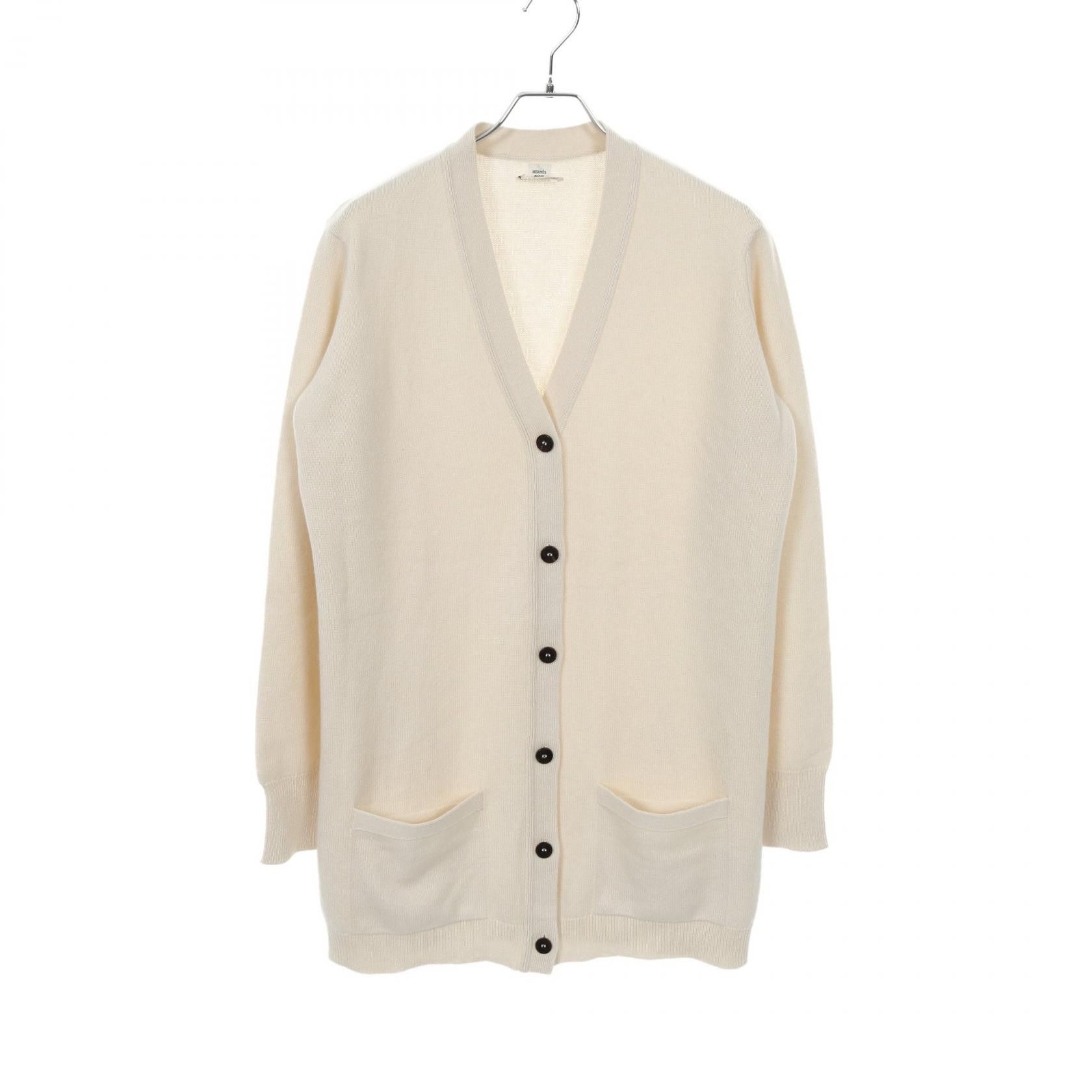 Hermes Hermes Hermes Cashmere Cardigan Textile Tops DUTY FREE for USA Size ONE SIZE - 1 Thumbnail