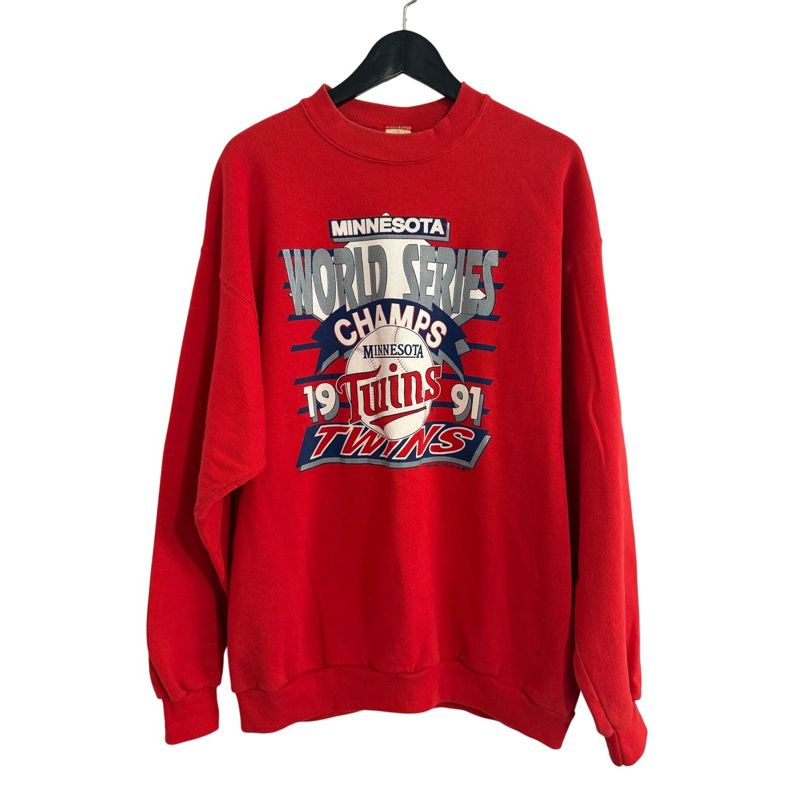 Trench USA Vintage Minnesota Twins 1991 World Series Crewneck Size XXL Size US XXL / EU 58 / 5 - 1 Thumbnail
