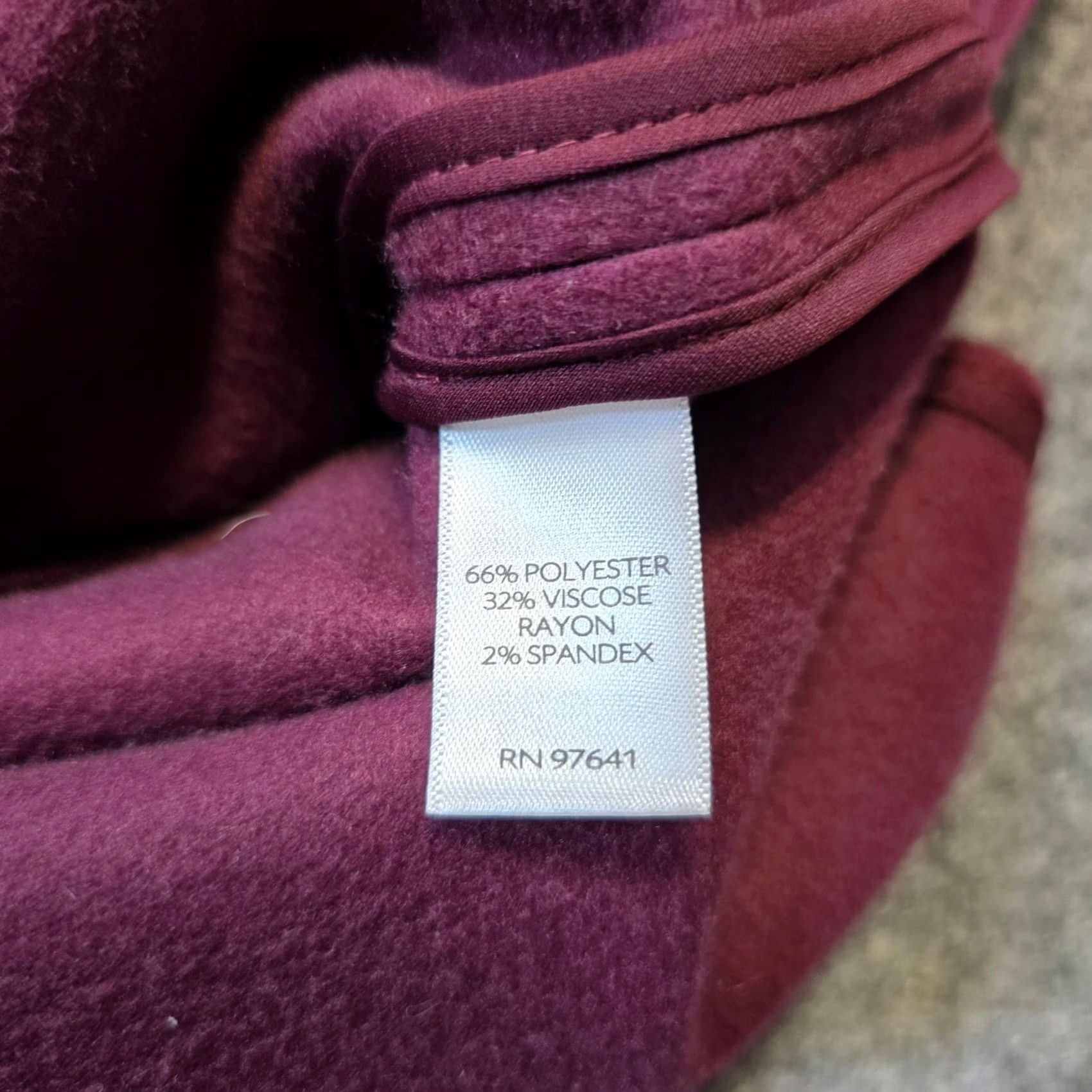 J. Jill J. Jill Womens Size S Red Burgundy Micro Fleece Button Long Capsule Size S / US 4 / IT 40 - 7 Thumbnail