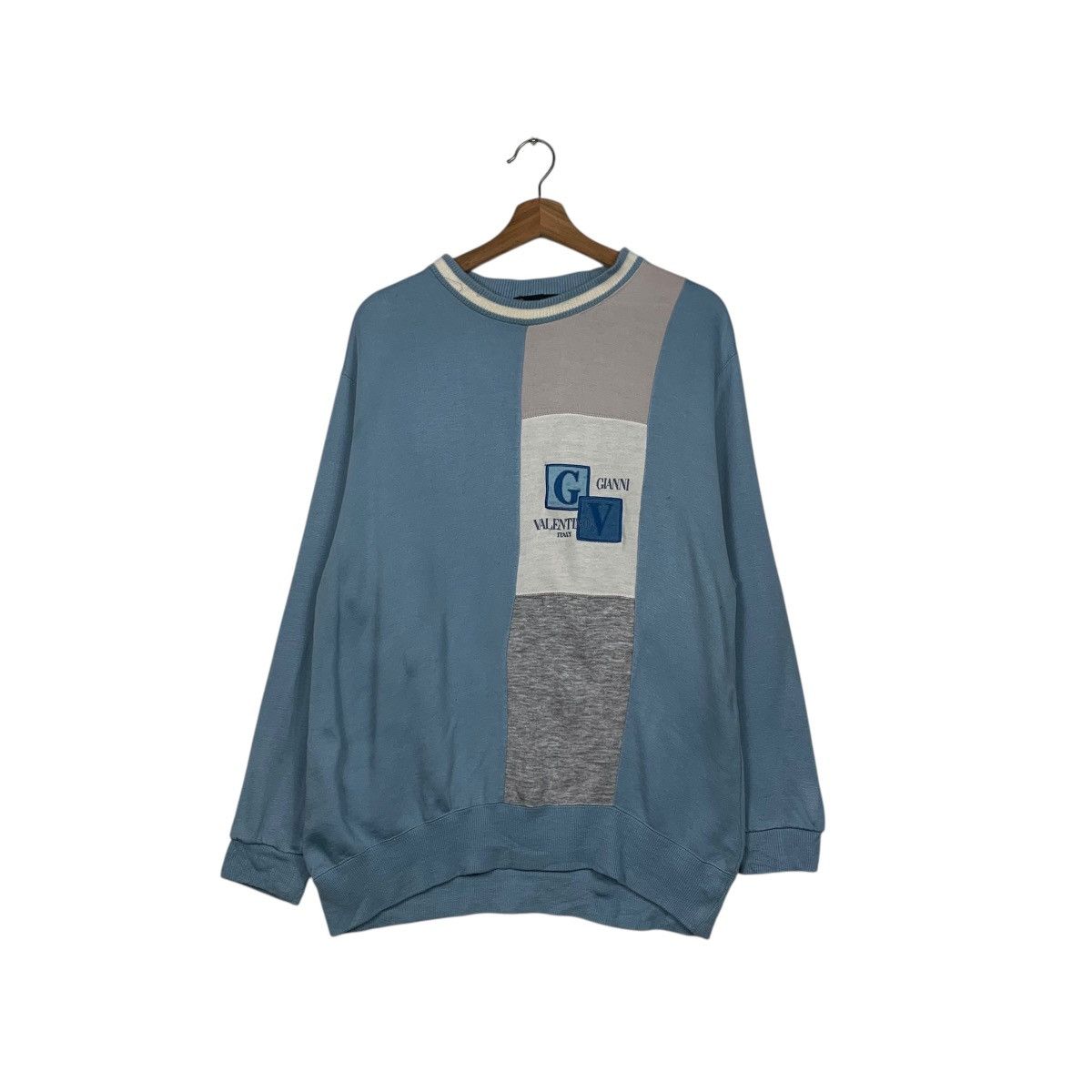 Gianni Valentino GIANNI VALENTINO Embroidery Big Logo Sweatshirt #1559-C70 Size US M / EU 48-50 / 2 - 1 Thumbnail