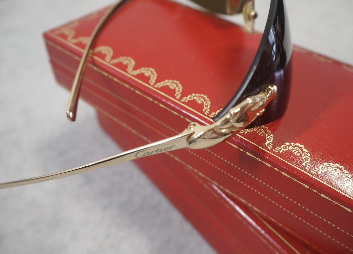 Cartier Cartier Panther gold tone sunglasses Size ONE SIZE - 7 Thumbnail