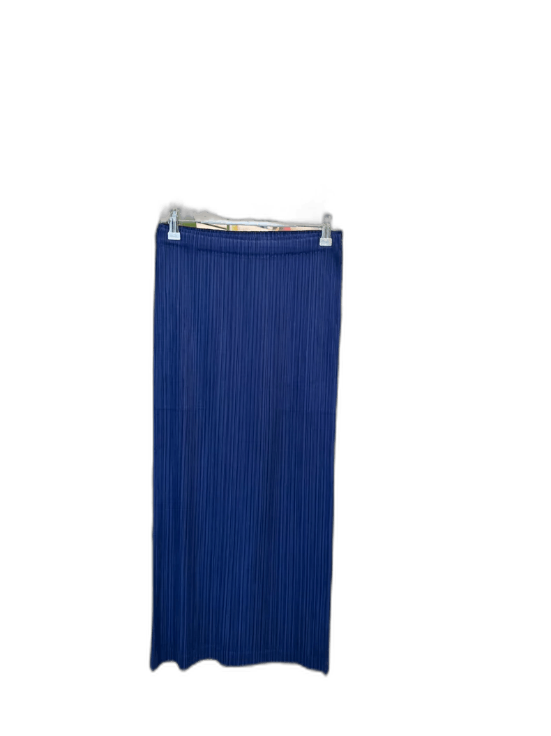 Issey Miyake Issey Miyake Pleated Skirt in Dark Blue Size 24" / US 00 / IT 34 - 1 Thumbnail