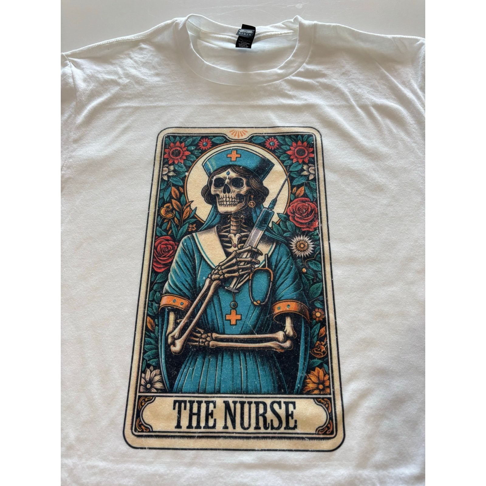 Other The Nurse Tarot Card T-Shirt White District Tee Size M / US 6-8 / IT 42-44 - 1 Thumbnail