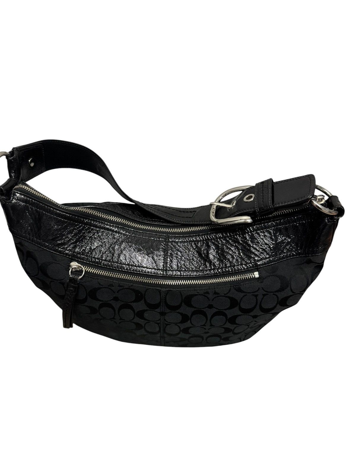 Coach Coach Signature Black Jacquard Canvas Handbag and Wallet Size ONE SIZE - 14 Thumbnail