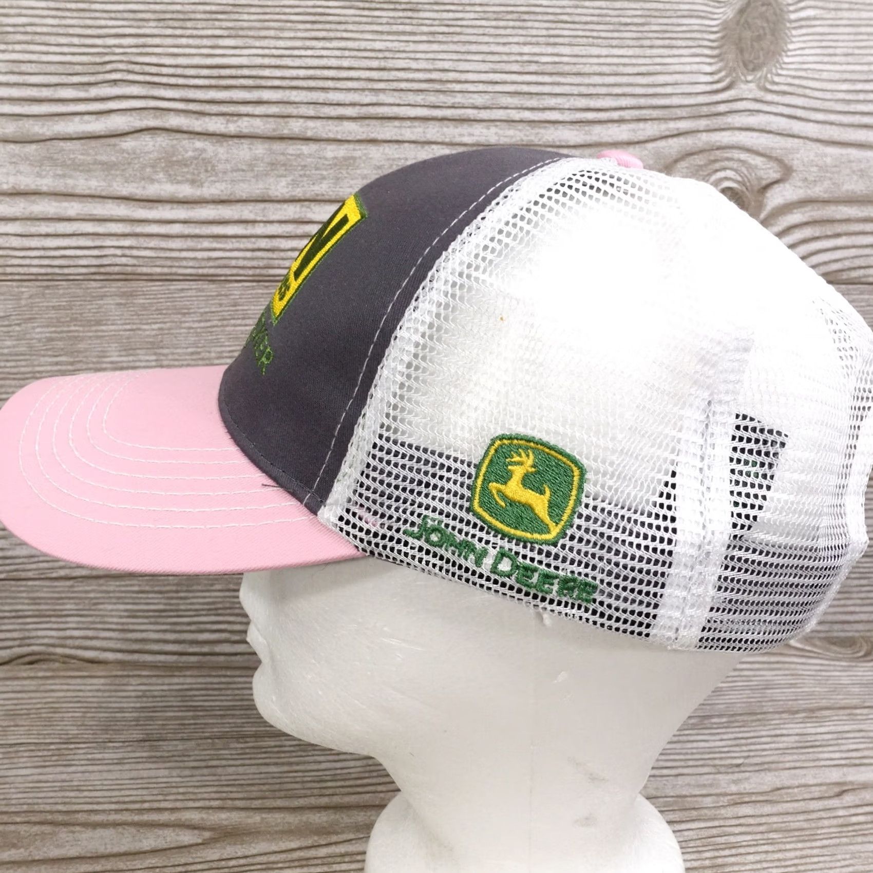 John Deere JOHN DEERE SYDENSTRICKER NOBBE GREY PINK ADJUSTABLE BASEBALL HAT CAP Size ONE SIZE - 5 Thumbnail