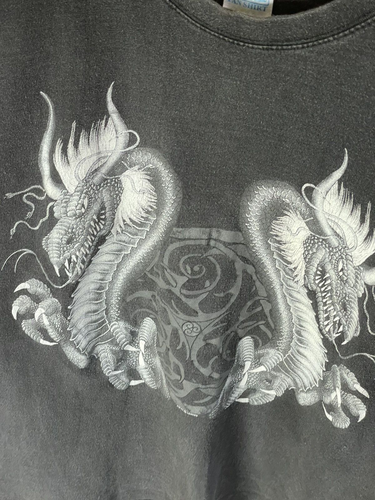 Japanese Brand × Vintage Vintage Y2K Tribal Dragon Yin Yang Gothic AOP Tee Size US S / EU 44-46 / 1 - 8 Thumbnail