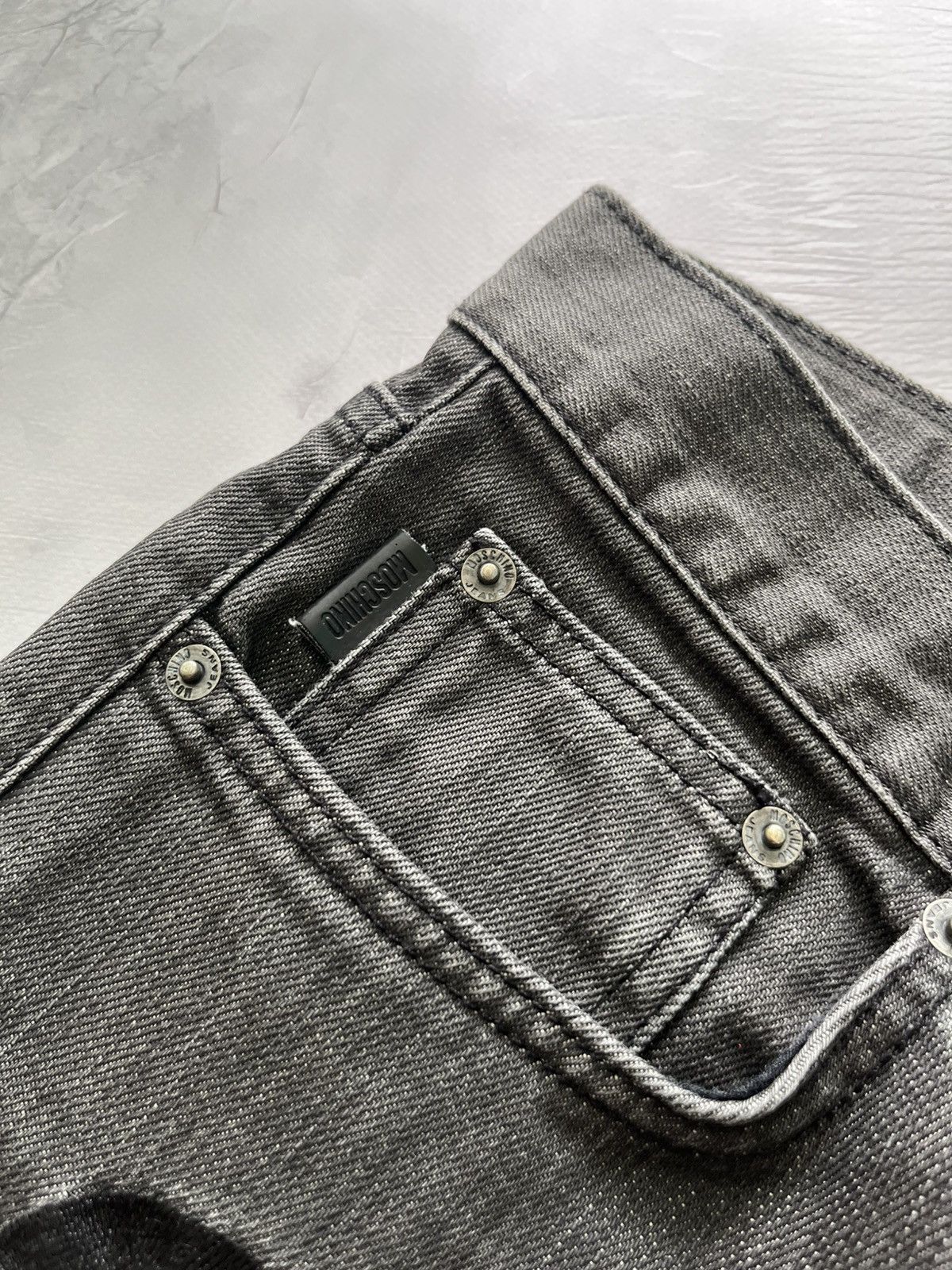 Moschino Moschino Vintage Luxury Jeans Denim Art Logo Gray Size US 28 / EU 44 - 5 Thumbnail