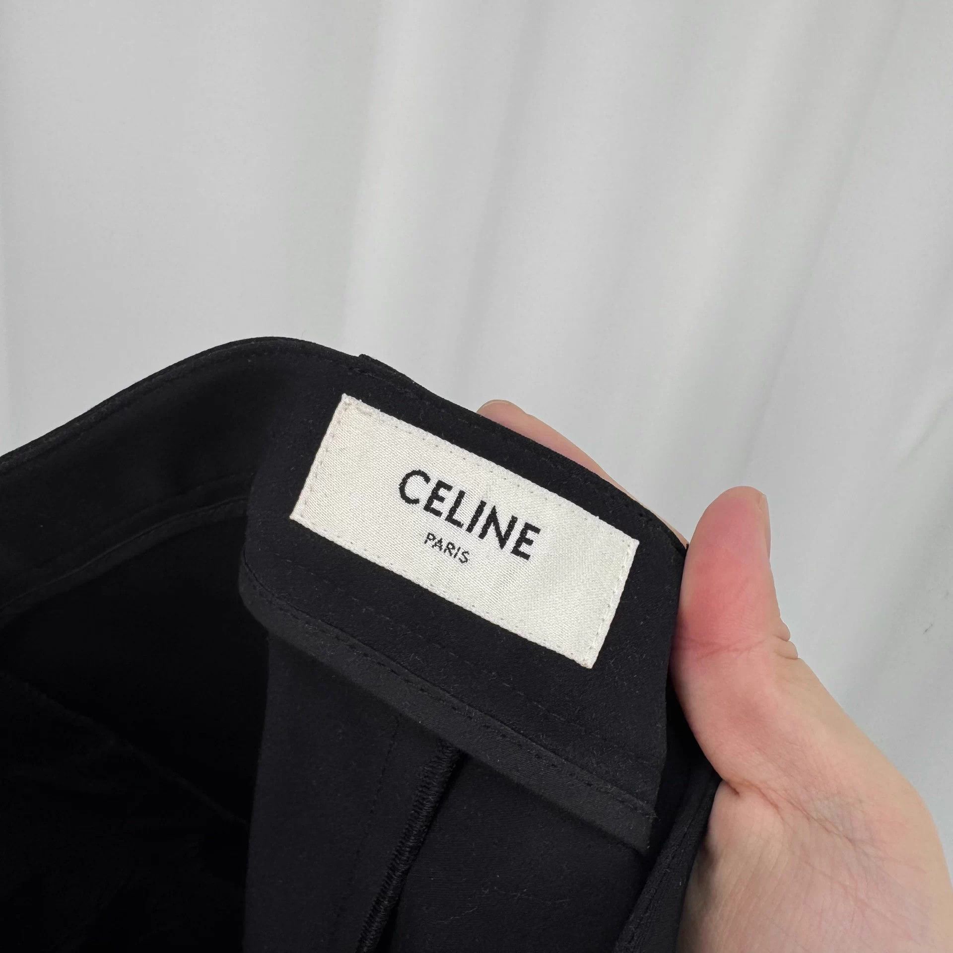 Celine Celine Gold Buckle Wool Casual Pants 38 99 New Size 27" / US 4 / IT 40 - 6 Thumbnail