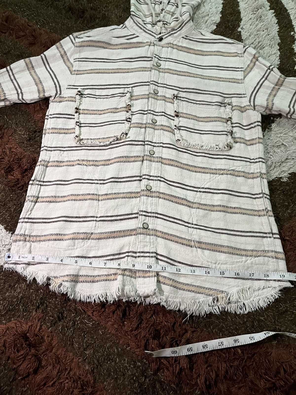 Le Grande Bleu (L.G.B.) Japanese Goa flanel hoodie punk style Size US M / EU 48-50 / 2 - 11 Thumbnail